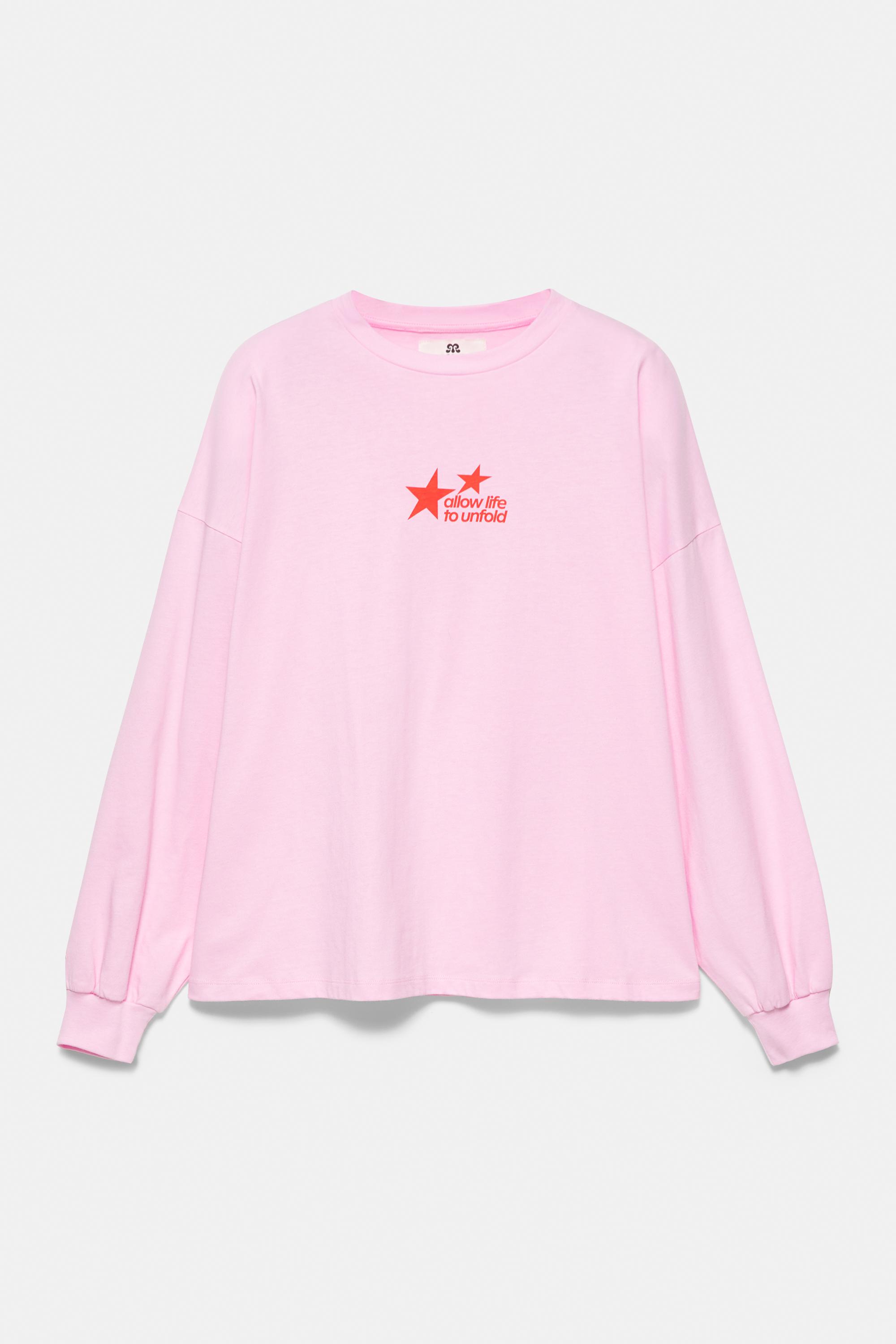 Oversize star graphic T-shirt — Pink