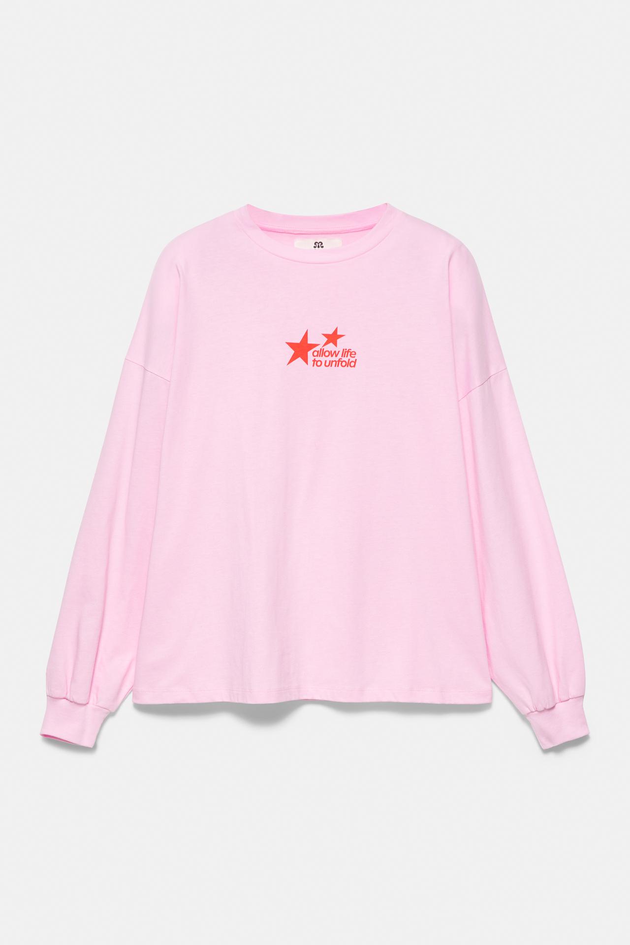 Oversize star graphic T-shirt — Pink
