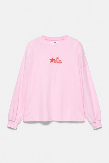 Oversize star graphic T-shirt — Pink 6