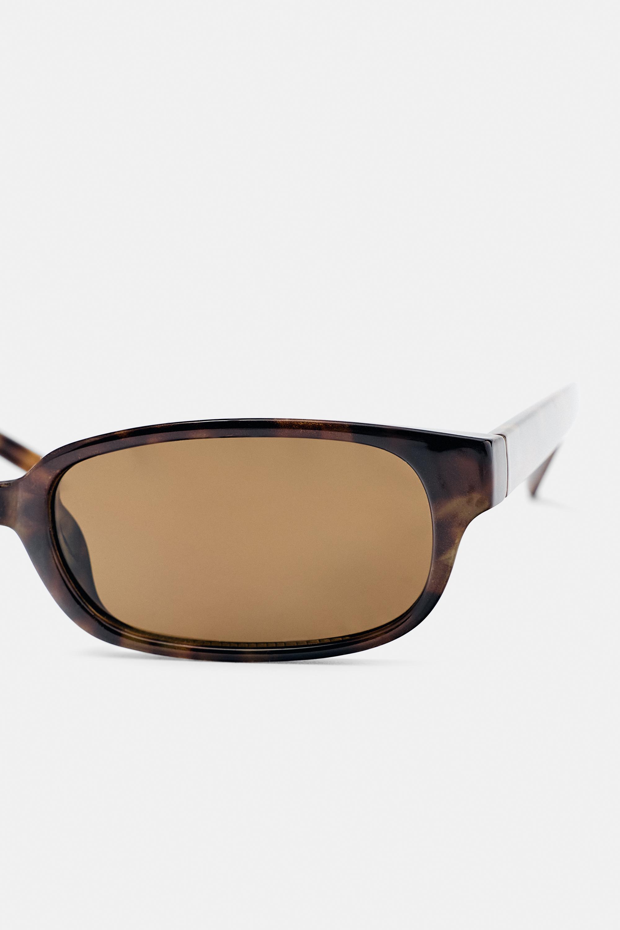 Rectangular sunglasses — Khaki marl