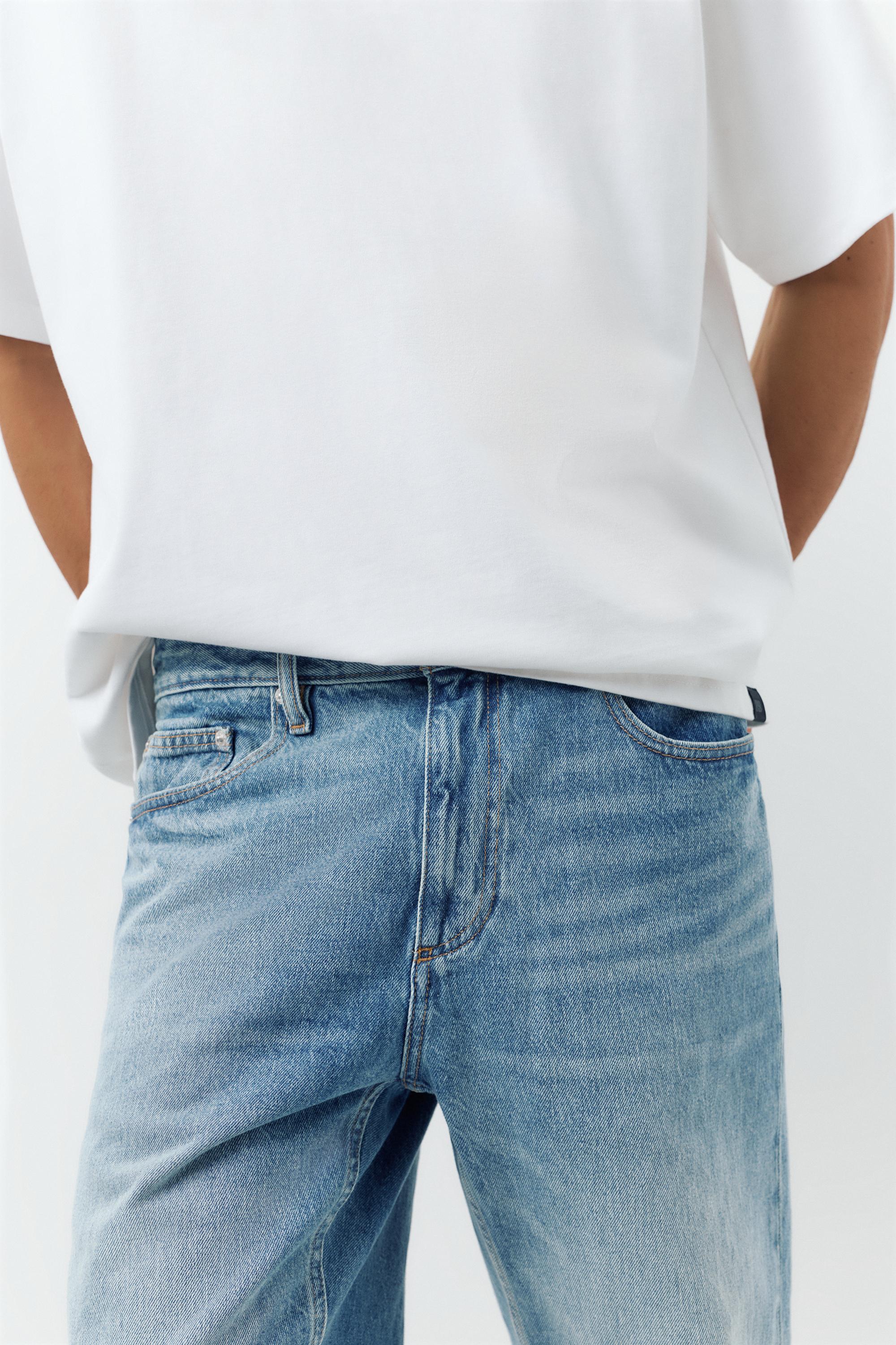Straight-leg jeans — Medium blue