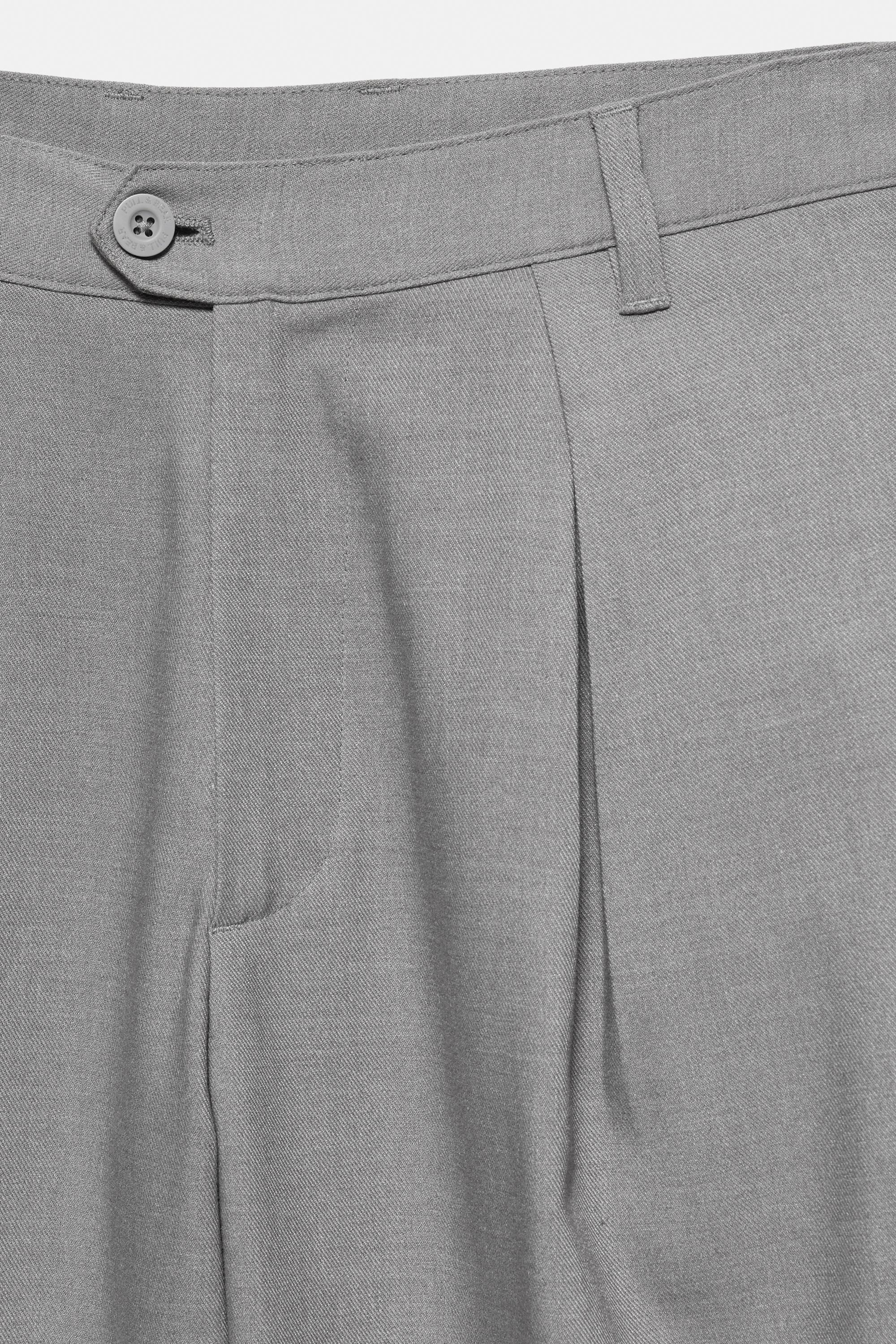 Darted tailored straight trousers — Grey