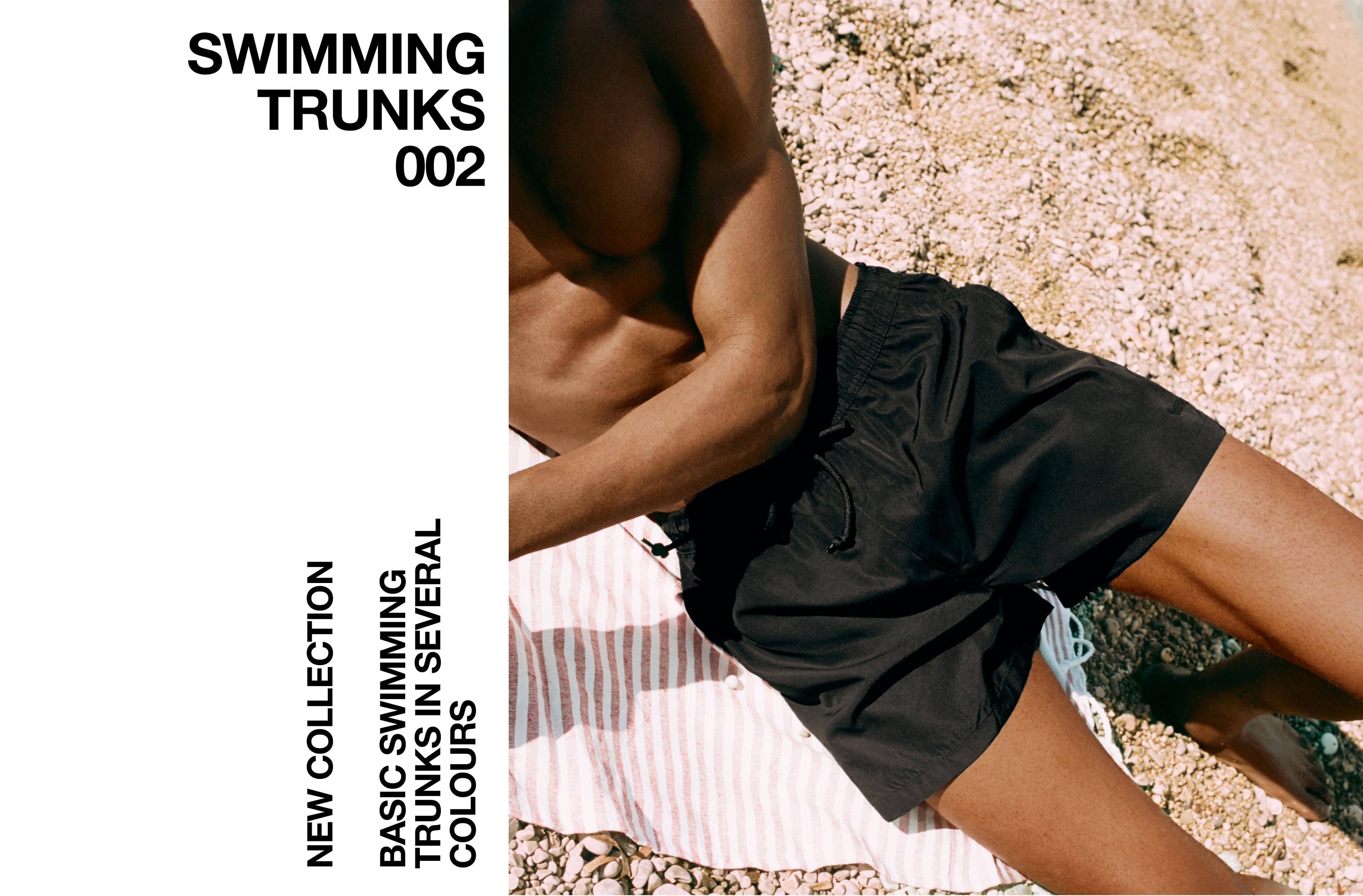 Basic swimming trunks — Black