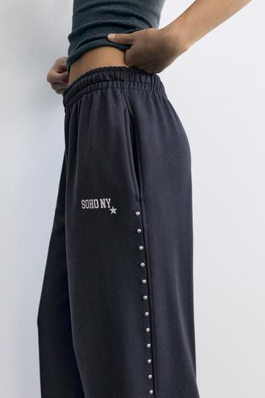 Studded joggers — Dark grey 4