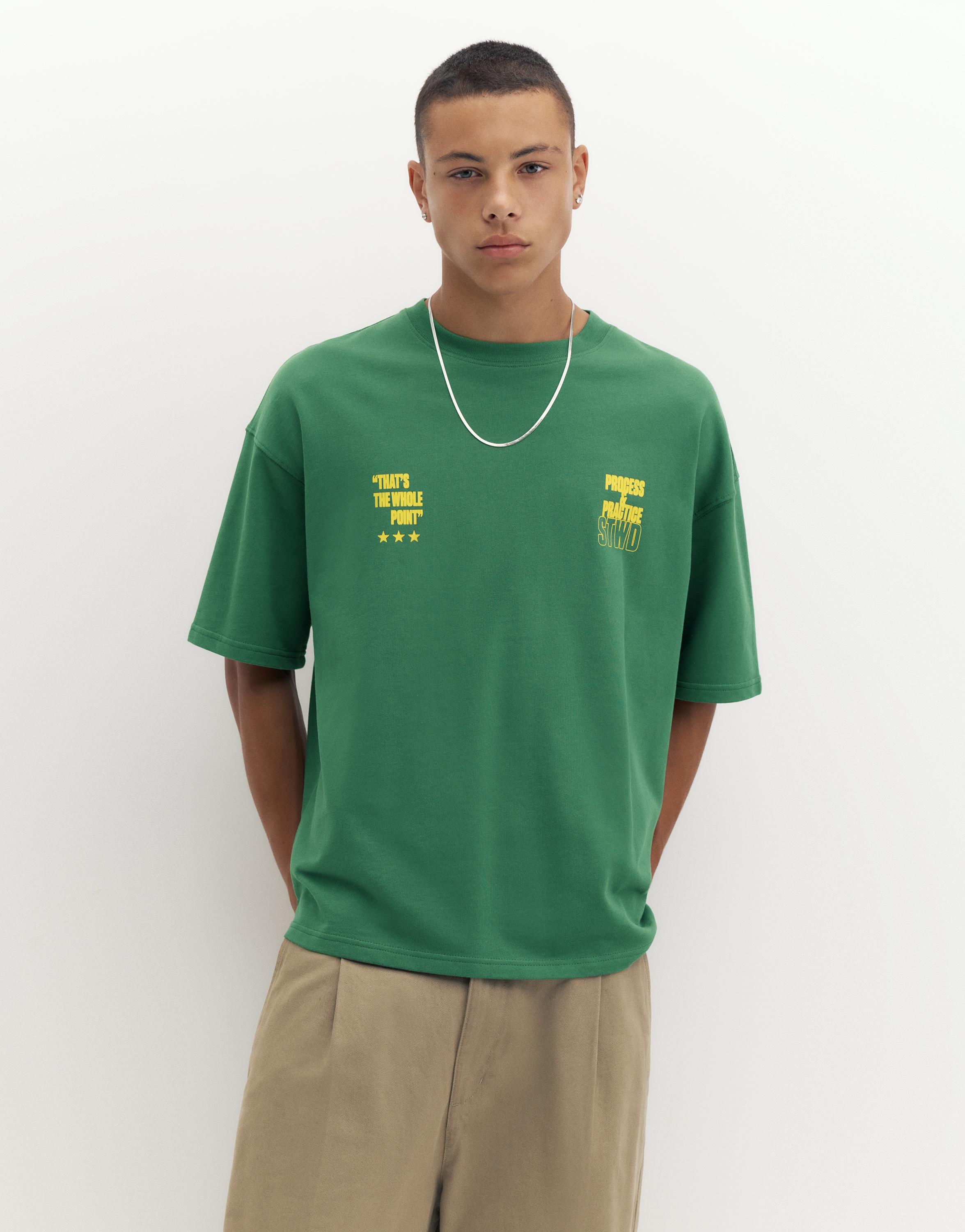 Pull&Bear STWD kısa kollu sweatshirt görsel 8