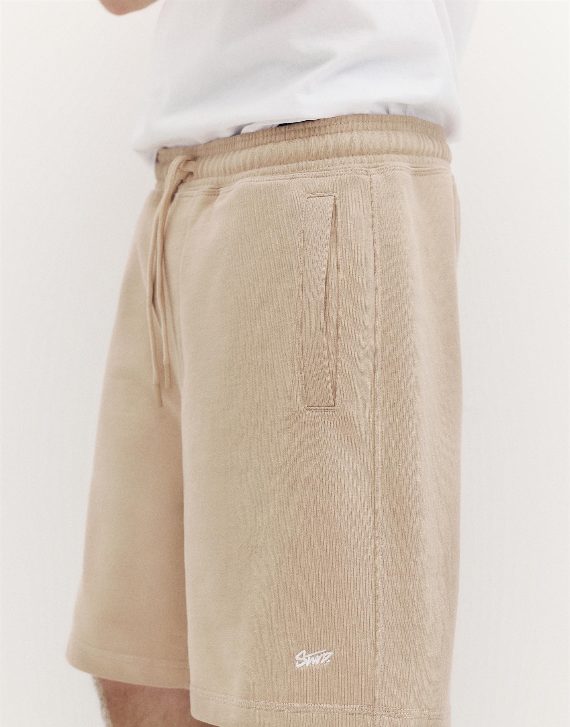 STWD jogger Bermuda shorts — Sand