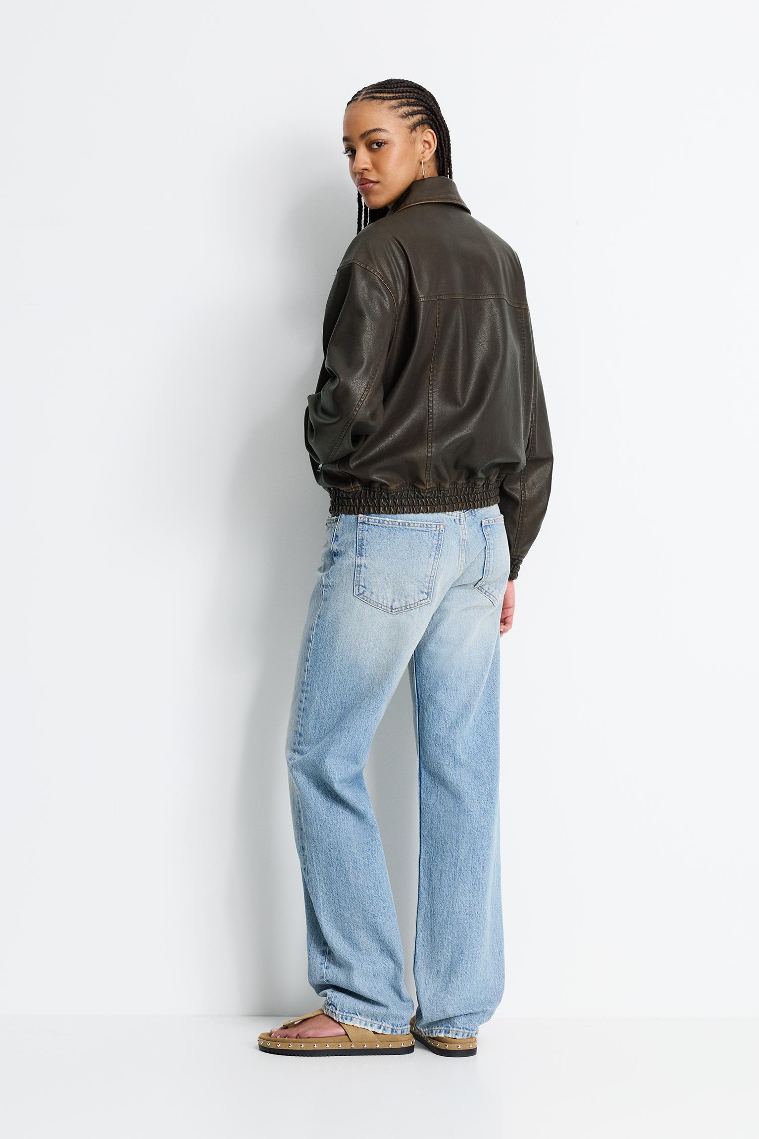 Suni Deri Baba Kesim Ceket - Görsel 89