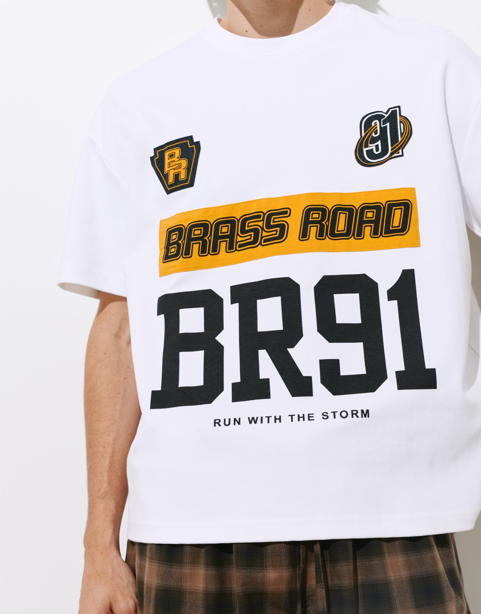 Brass Road boxy T-shirt — White