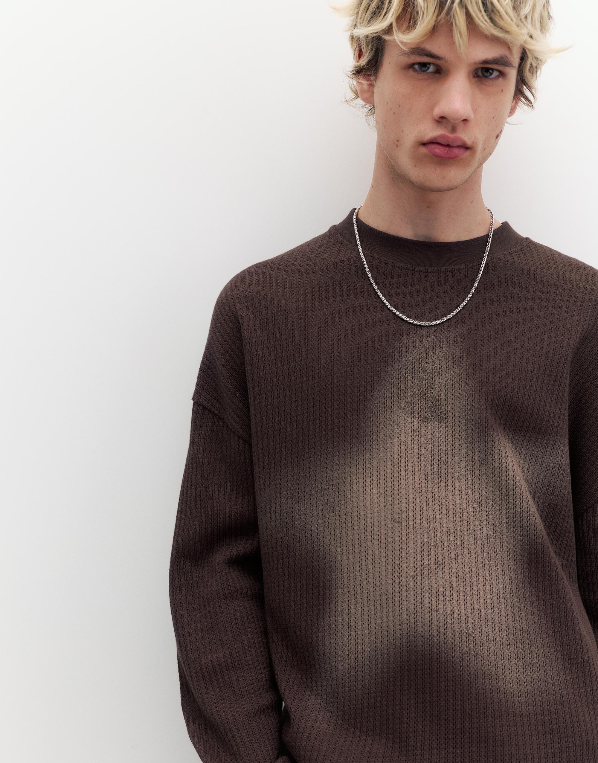 Yıldız baskılı triko tişört - Görsel 16