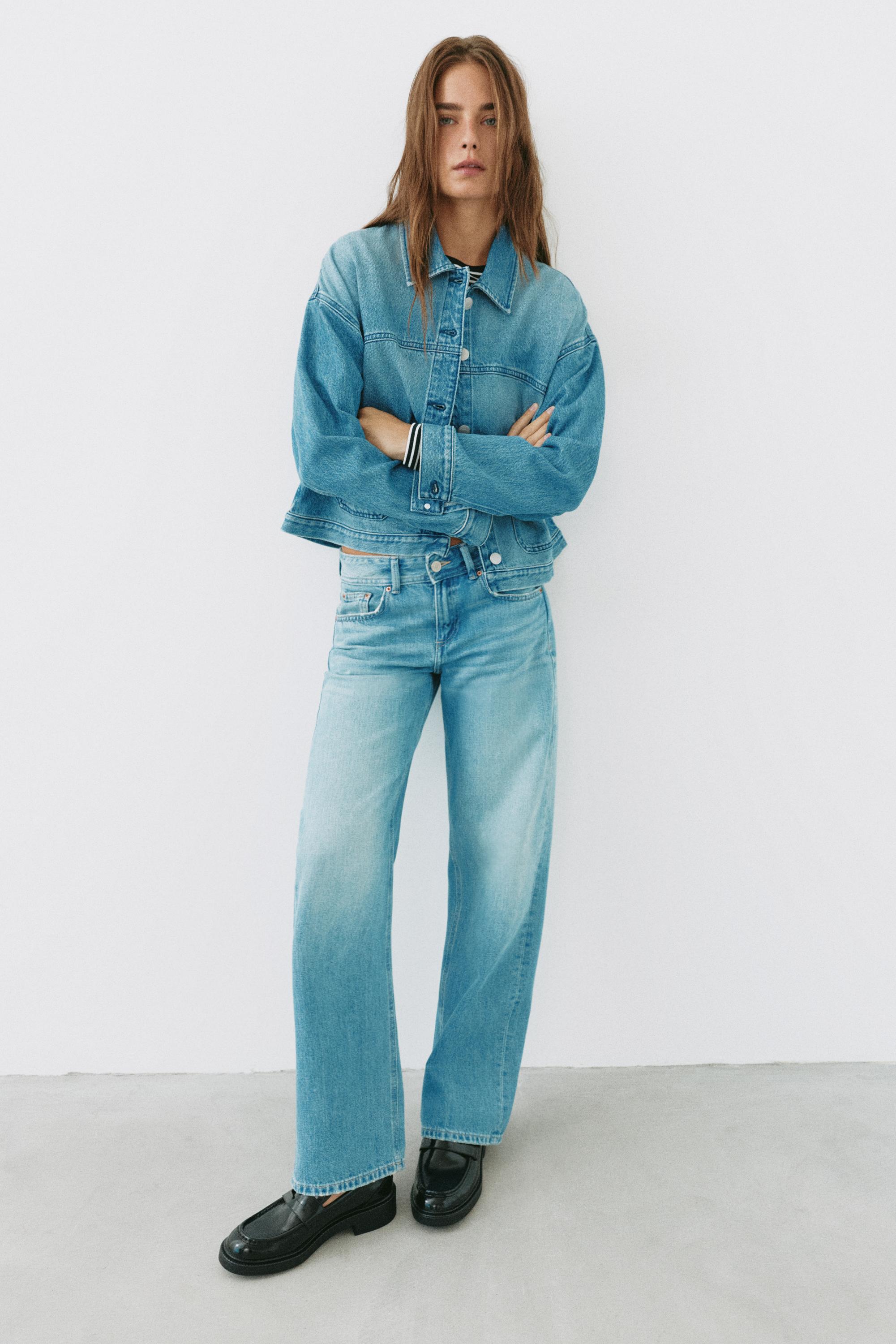 Boxy denim overshirt — Pale blue