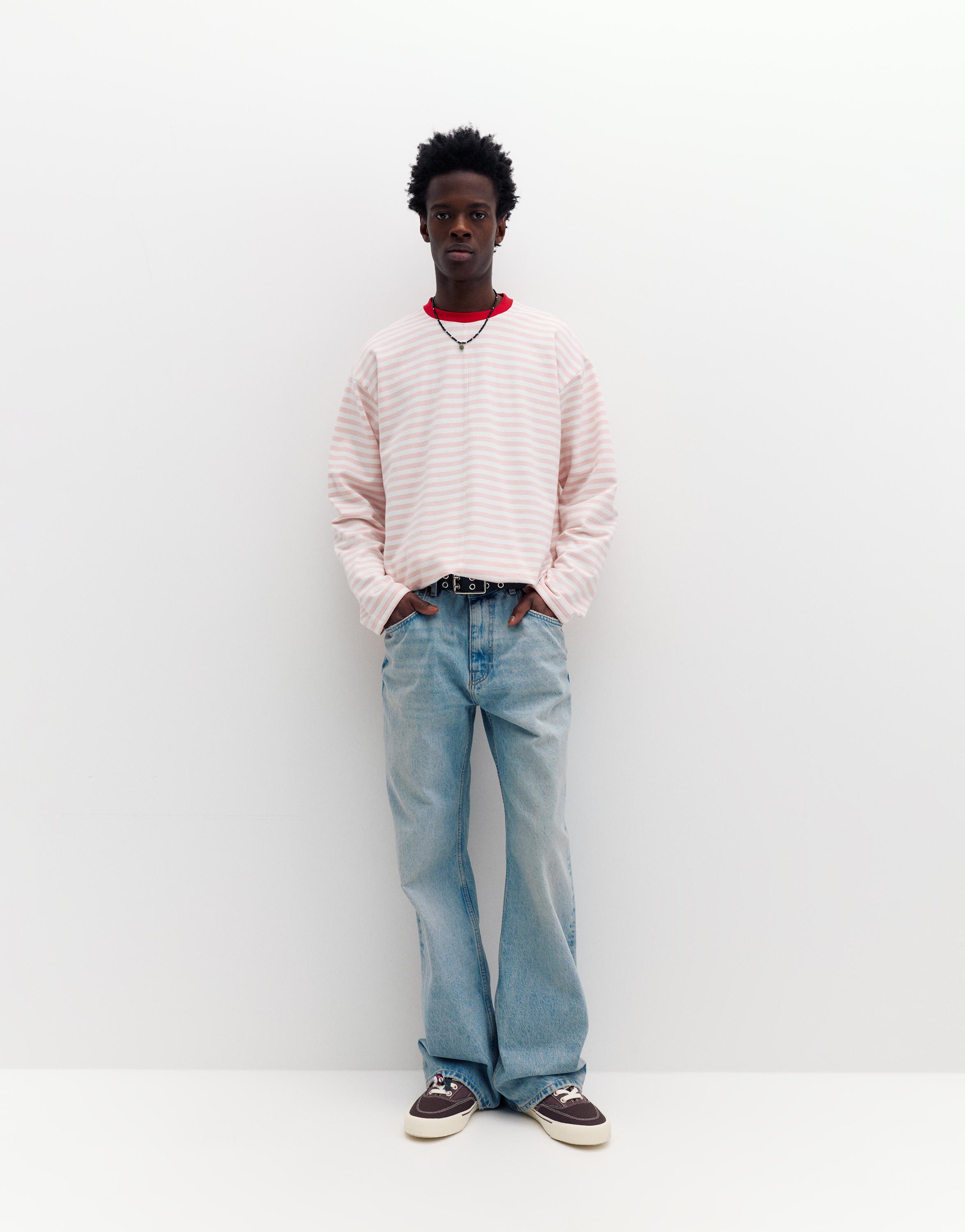 Çizgili uzun kollu t-shirt - Görsel 36