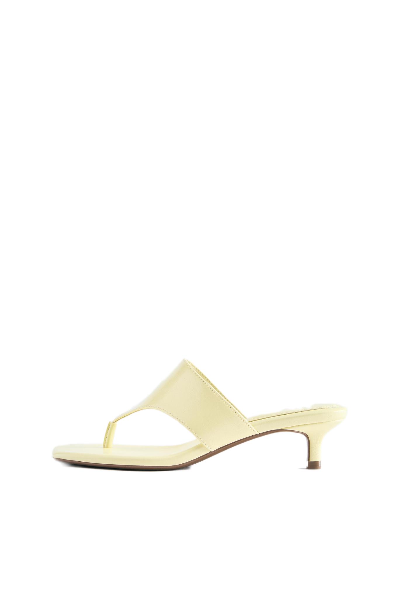 Strappy heeled sandals — Yellow