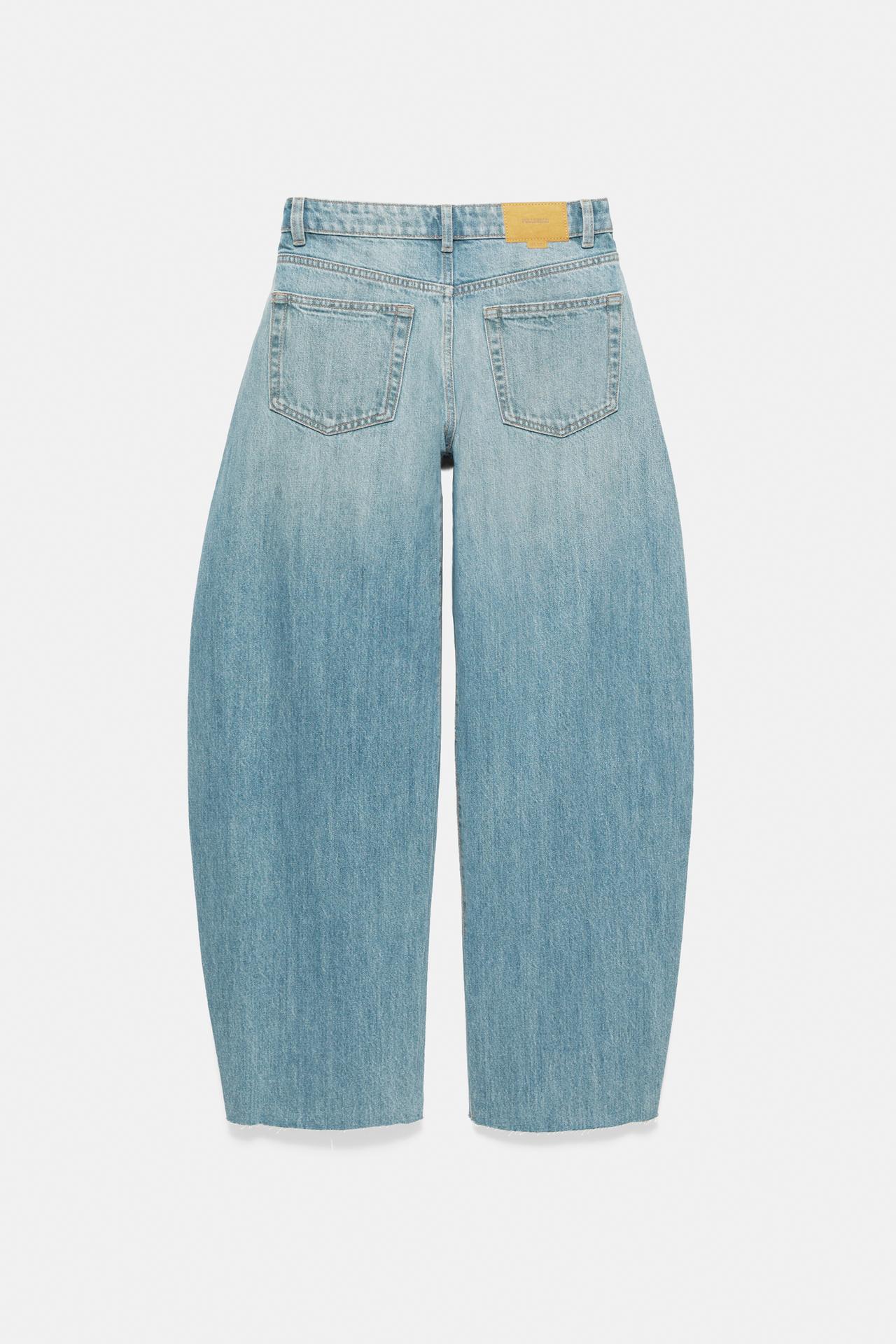 Balloon jeans — Greenish blue