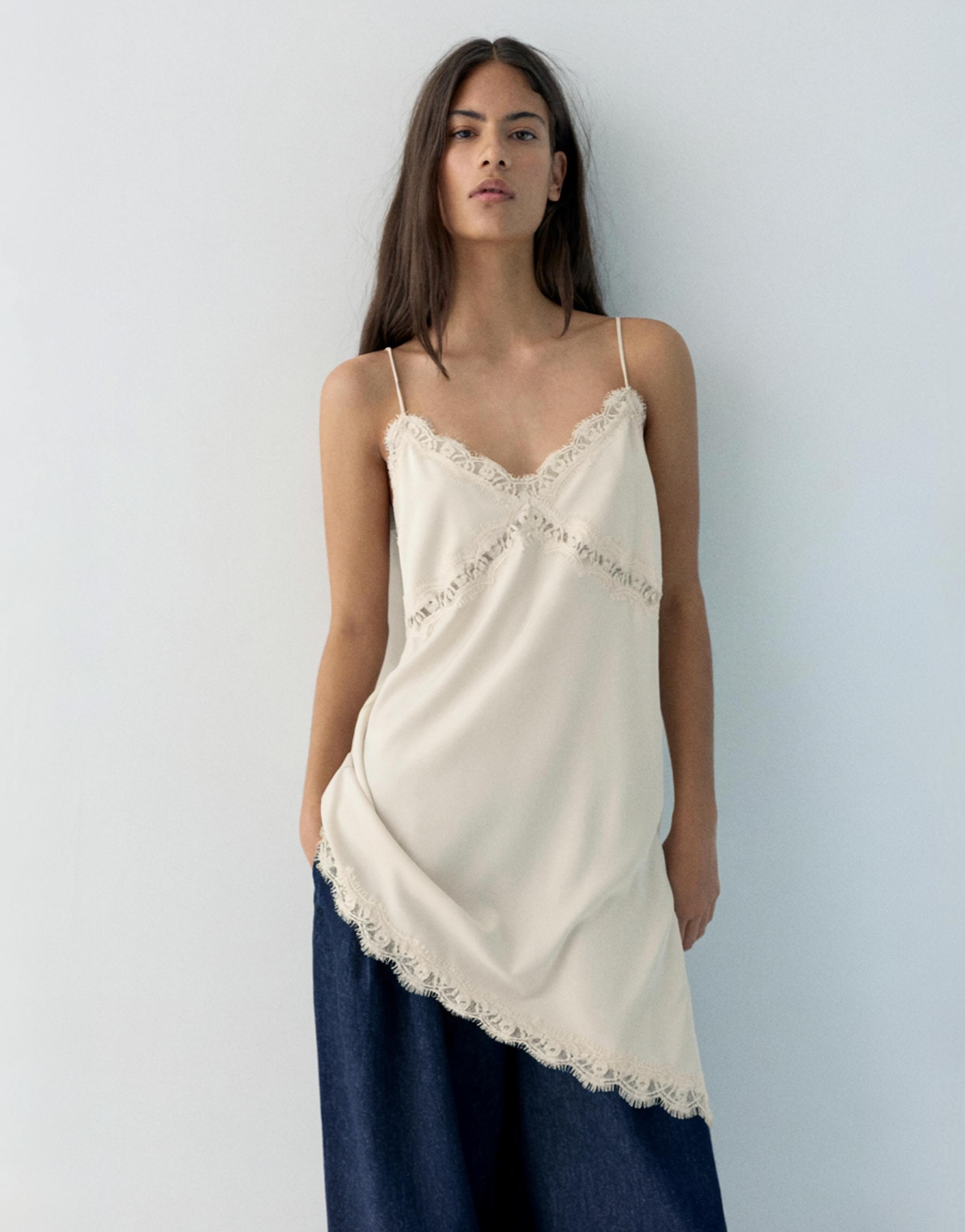 Asimetrik slip top - Görsel 27