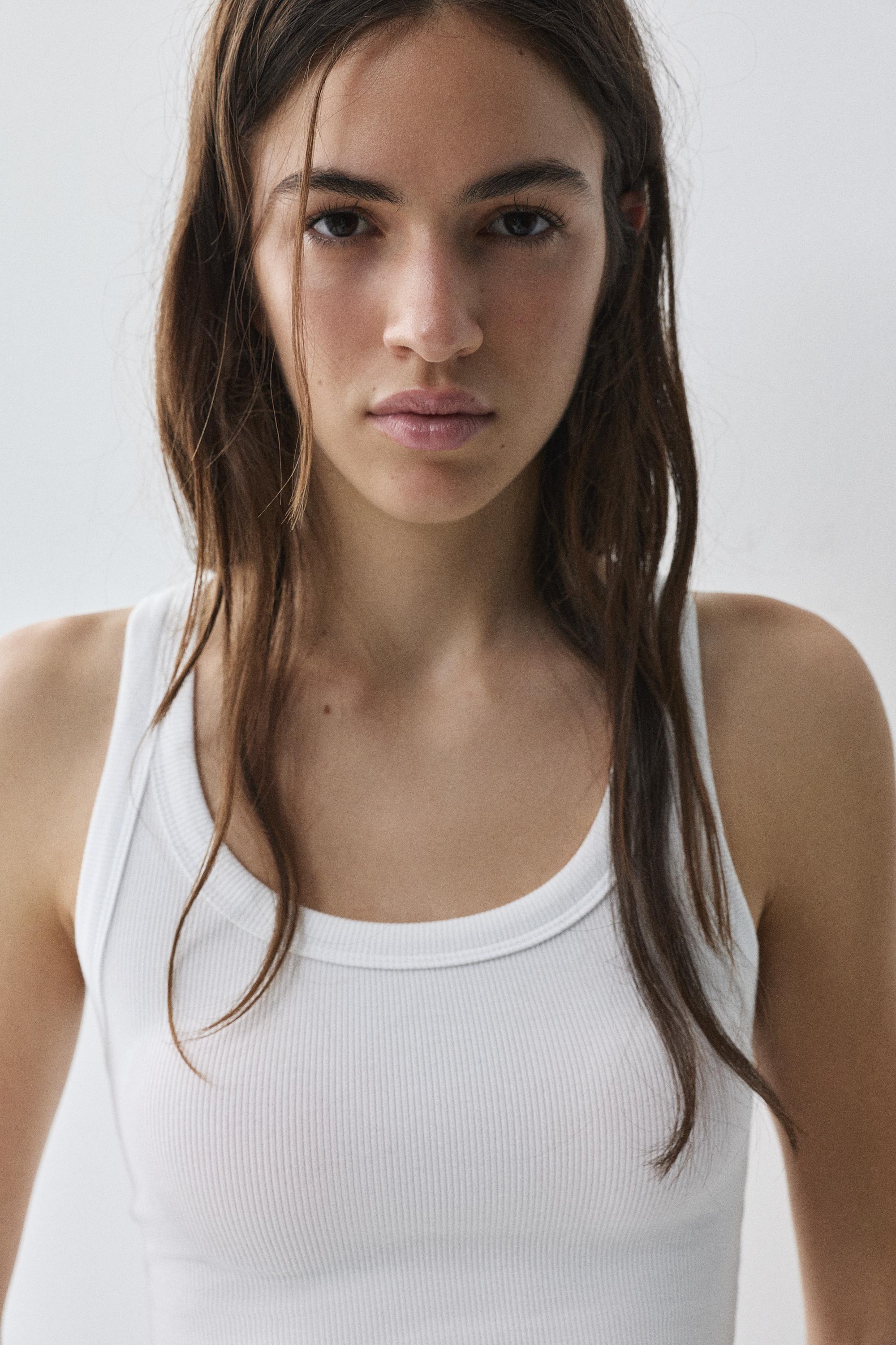 Basic tank top — White