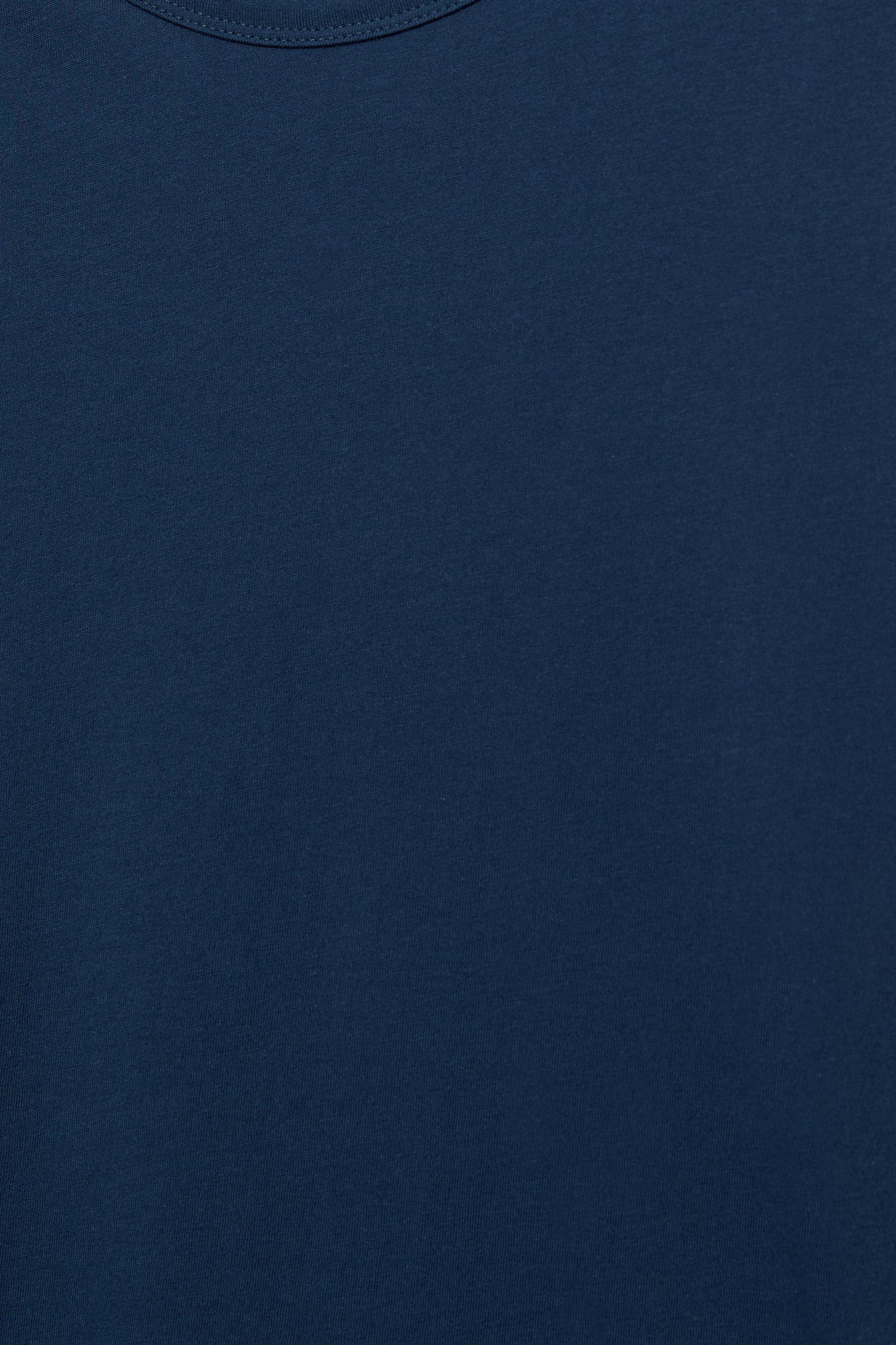 Slim fit basic T-shirt — Navy