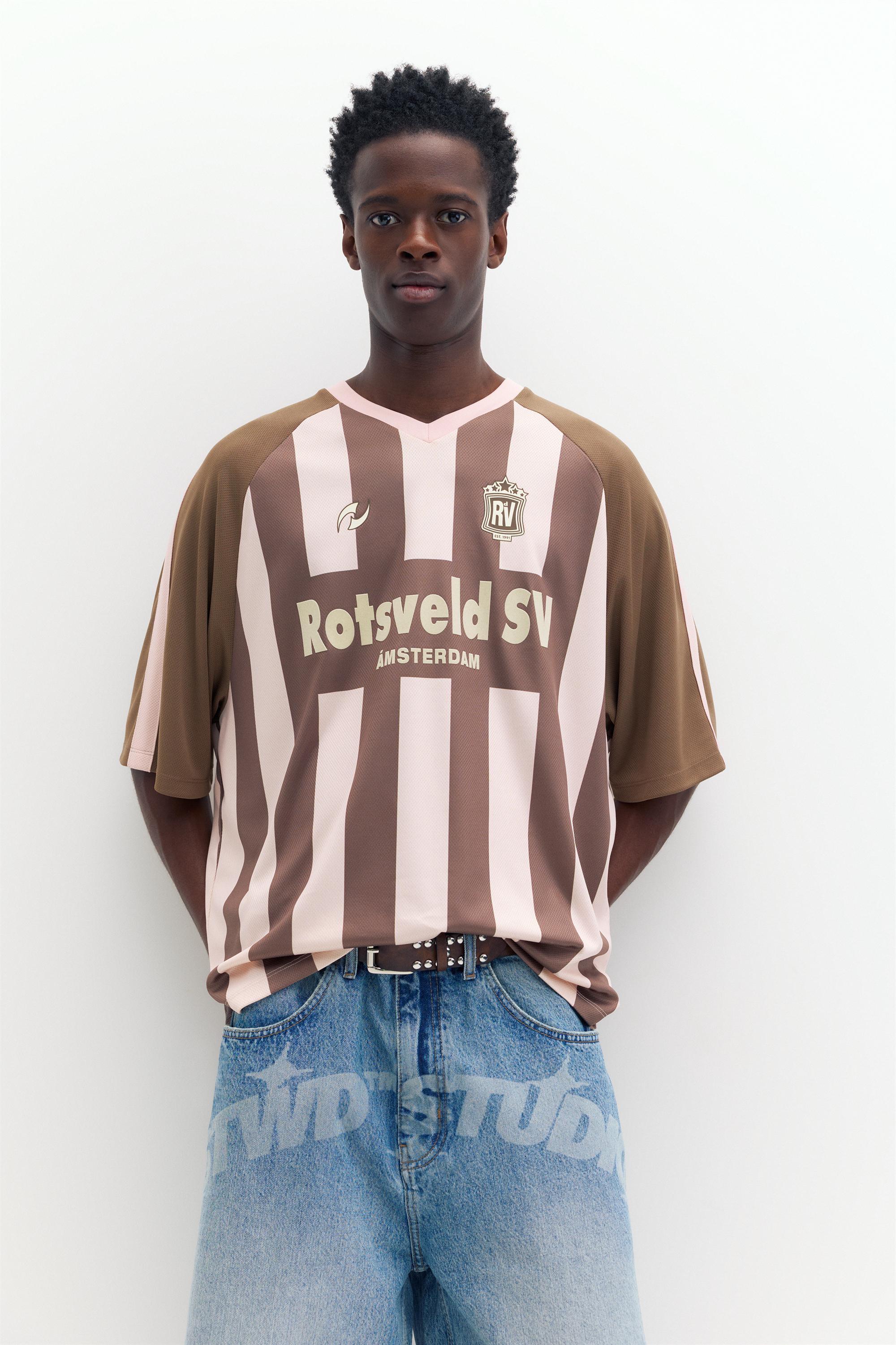 Çizgili Amsterdam futbol tişörtü - Görsel 13