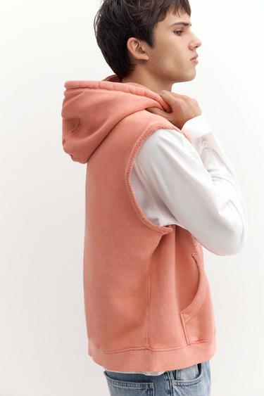 Sleeveless hoodie — Coral 5