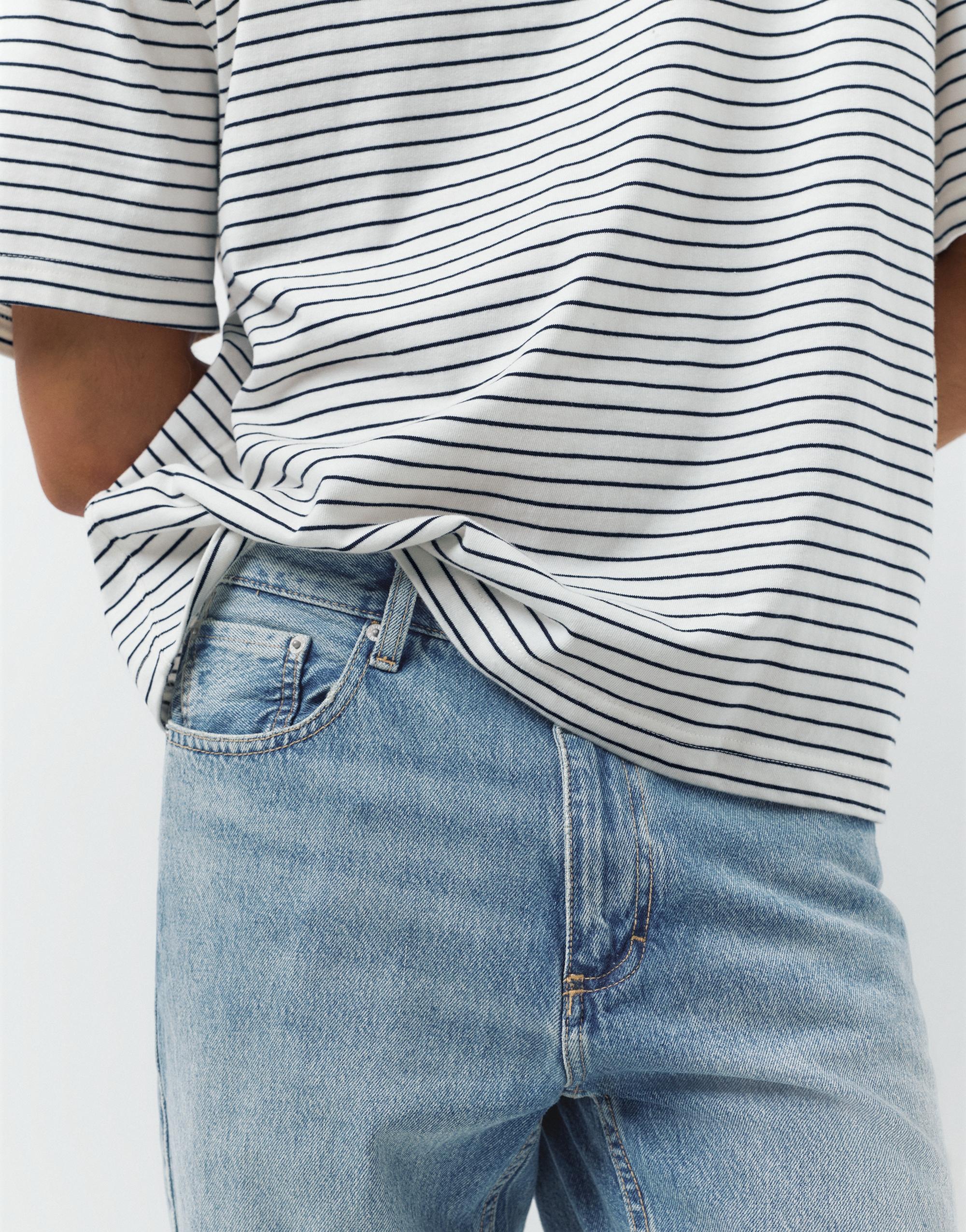 Straight-leg jeans — Medium blue