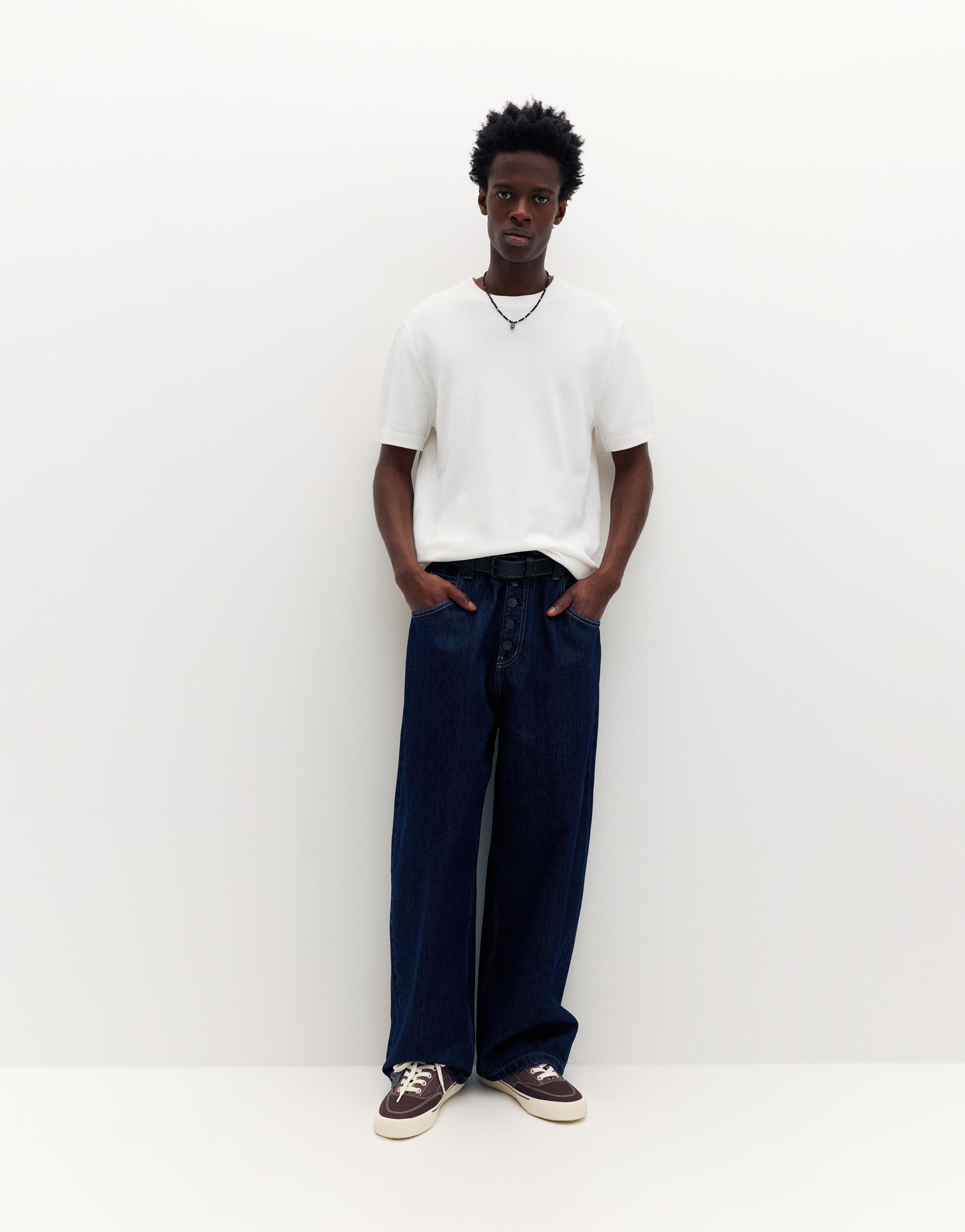 Short sleeve jumper — Off white
