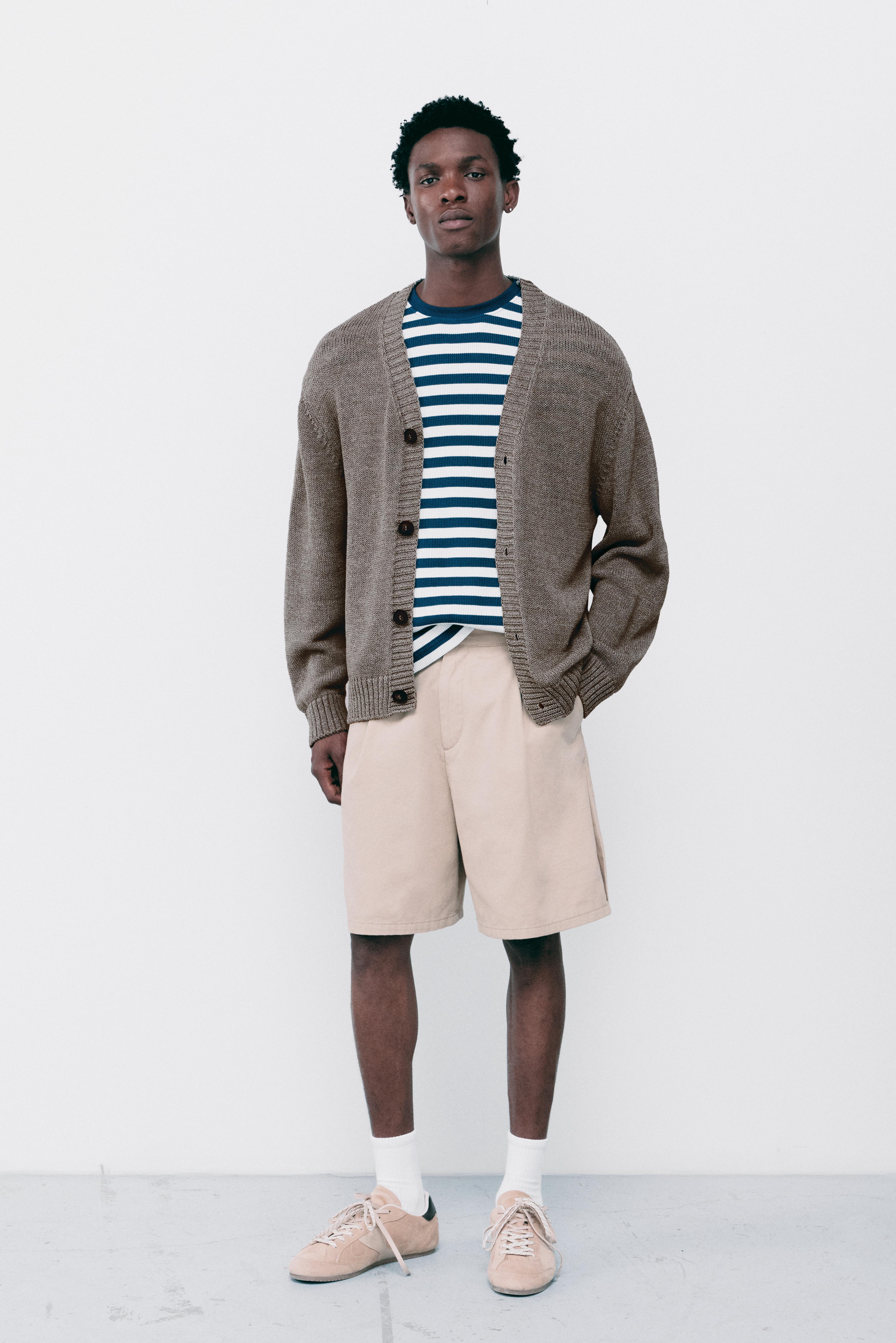Rustic cardigan — Taupe