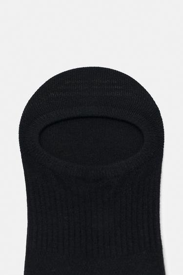 Pack of 4 invisible ankle socks — Black 3