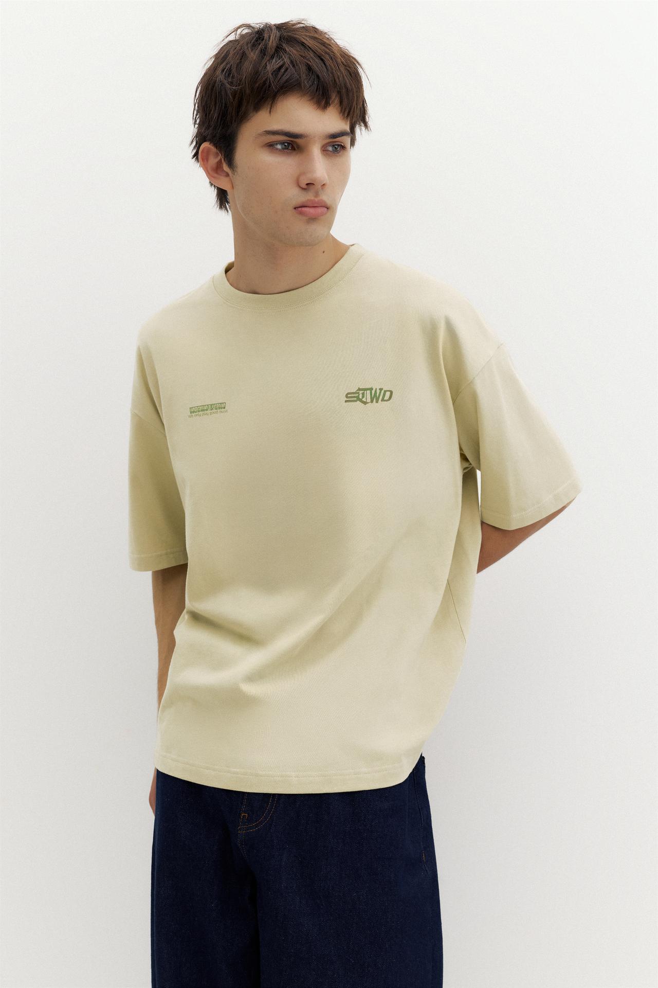 STWD graphic T-shirt — Ecru