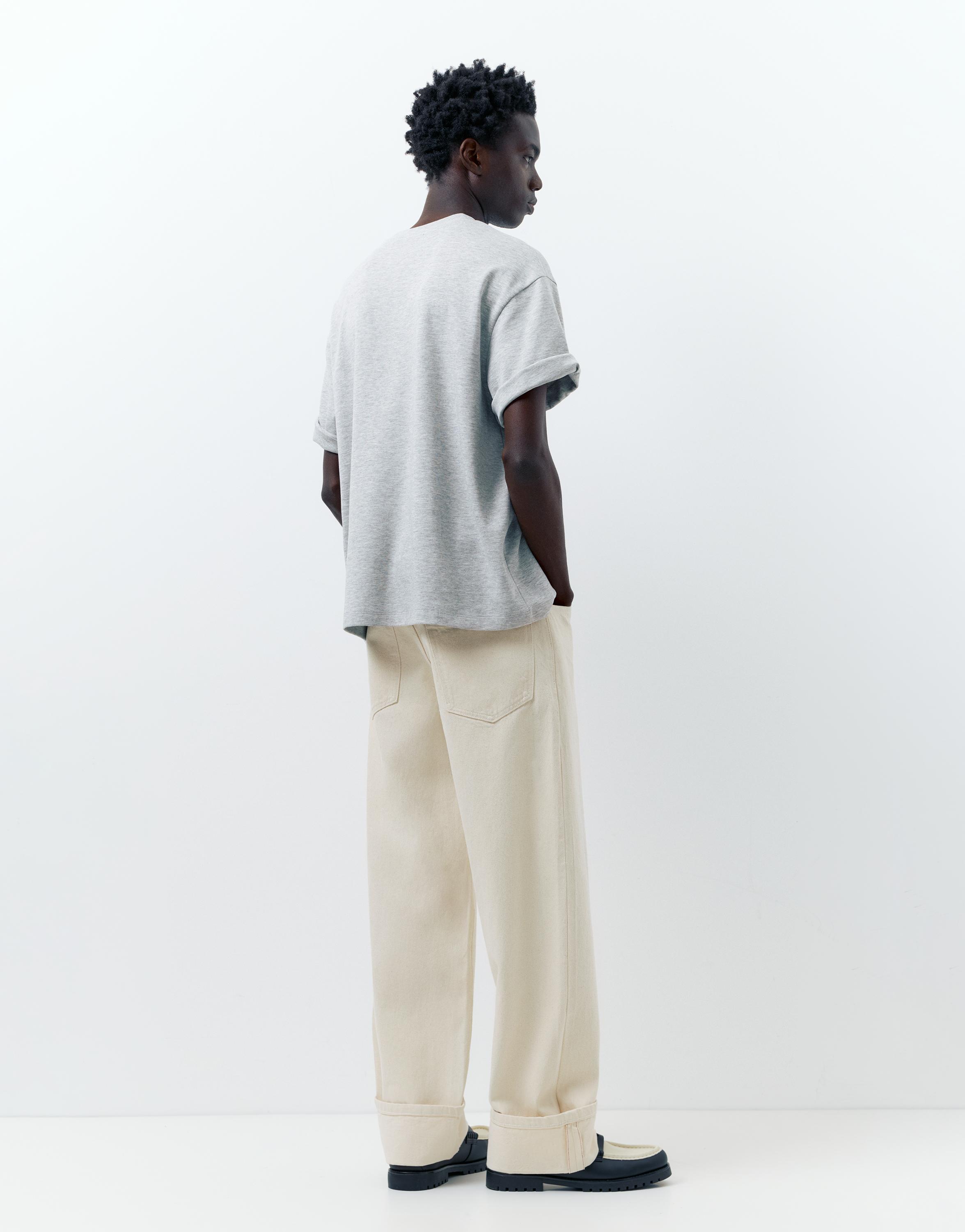 Selvedge straight fit jean - Görsel 15