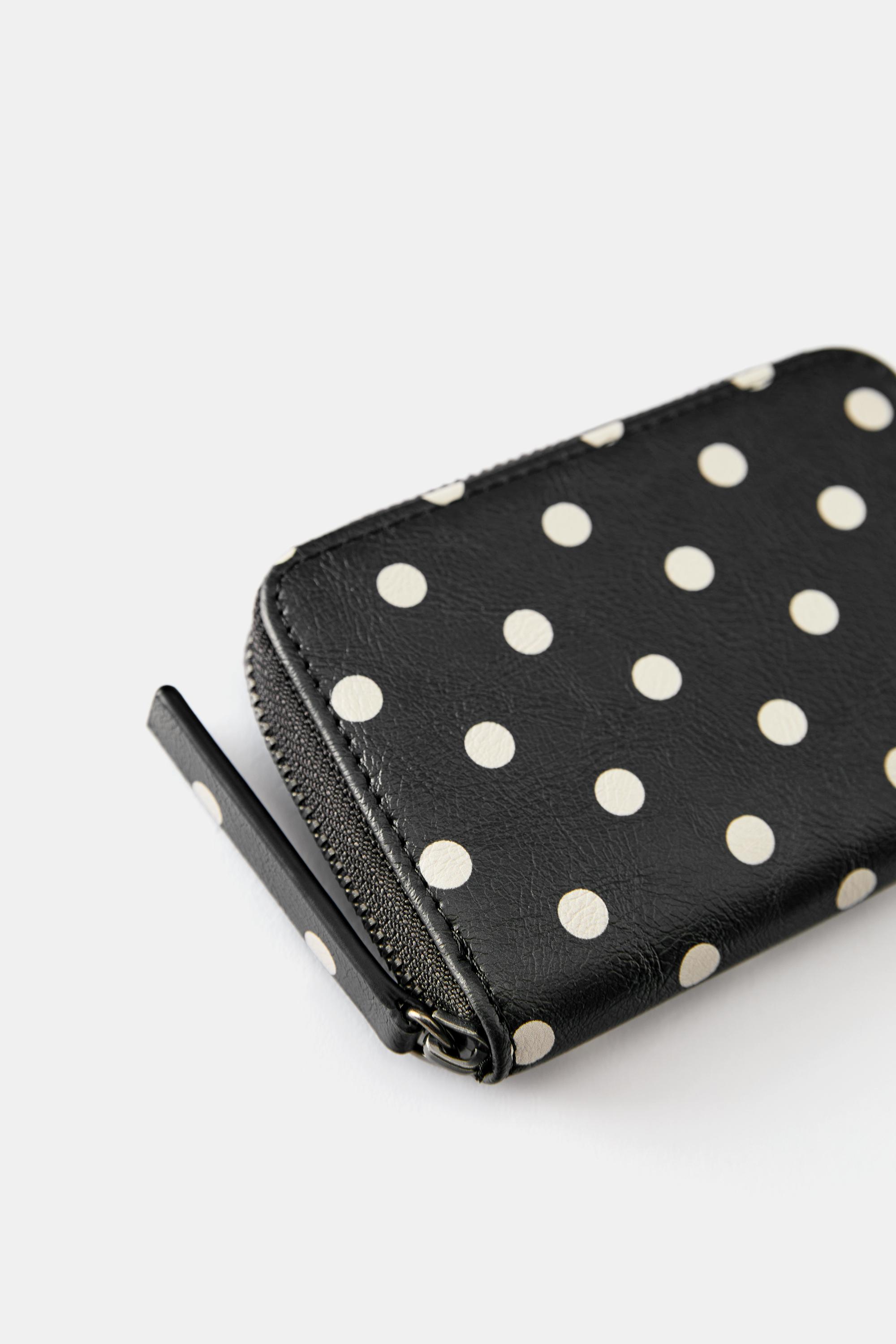 Polka dot purse — Black