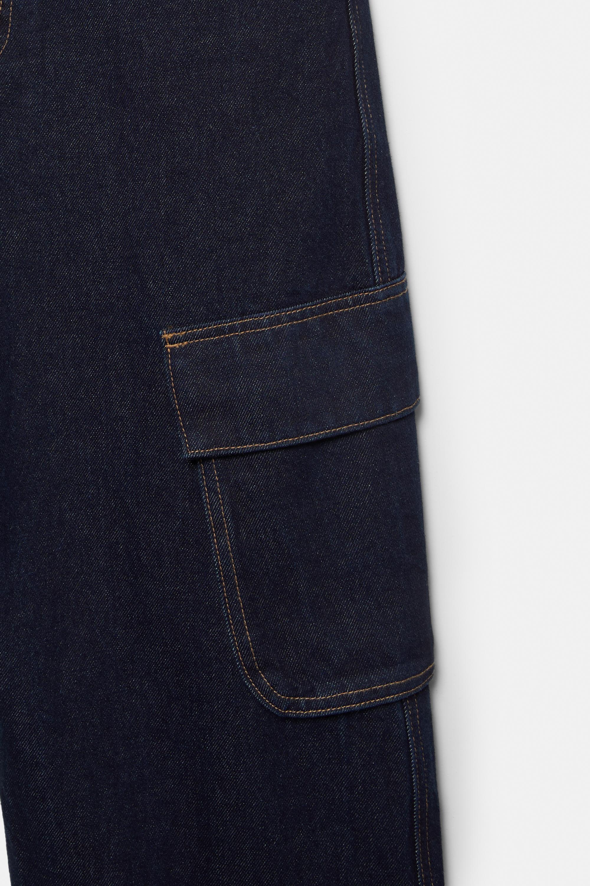 Baggy cargo jeans — Navy