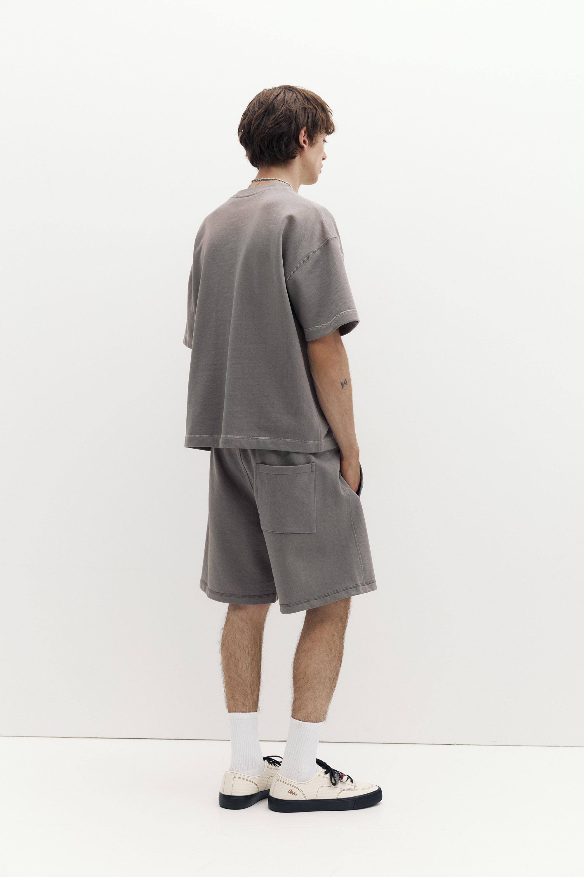 Logolu jogger bermuda şort - Görsel 151