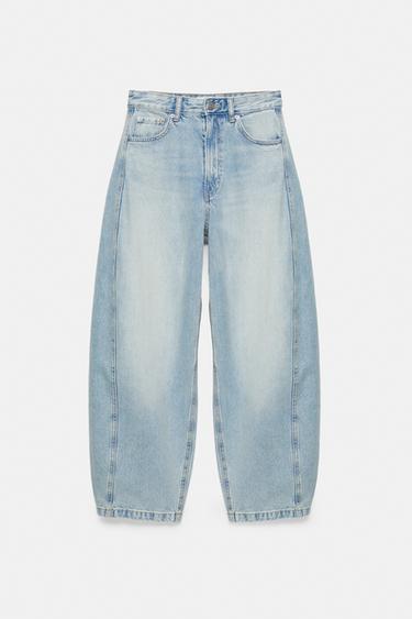 Balloon jeans with belt loop — Pale blue 7