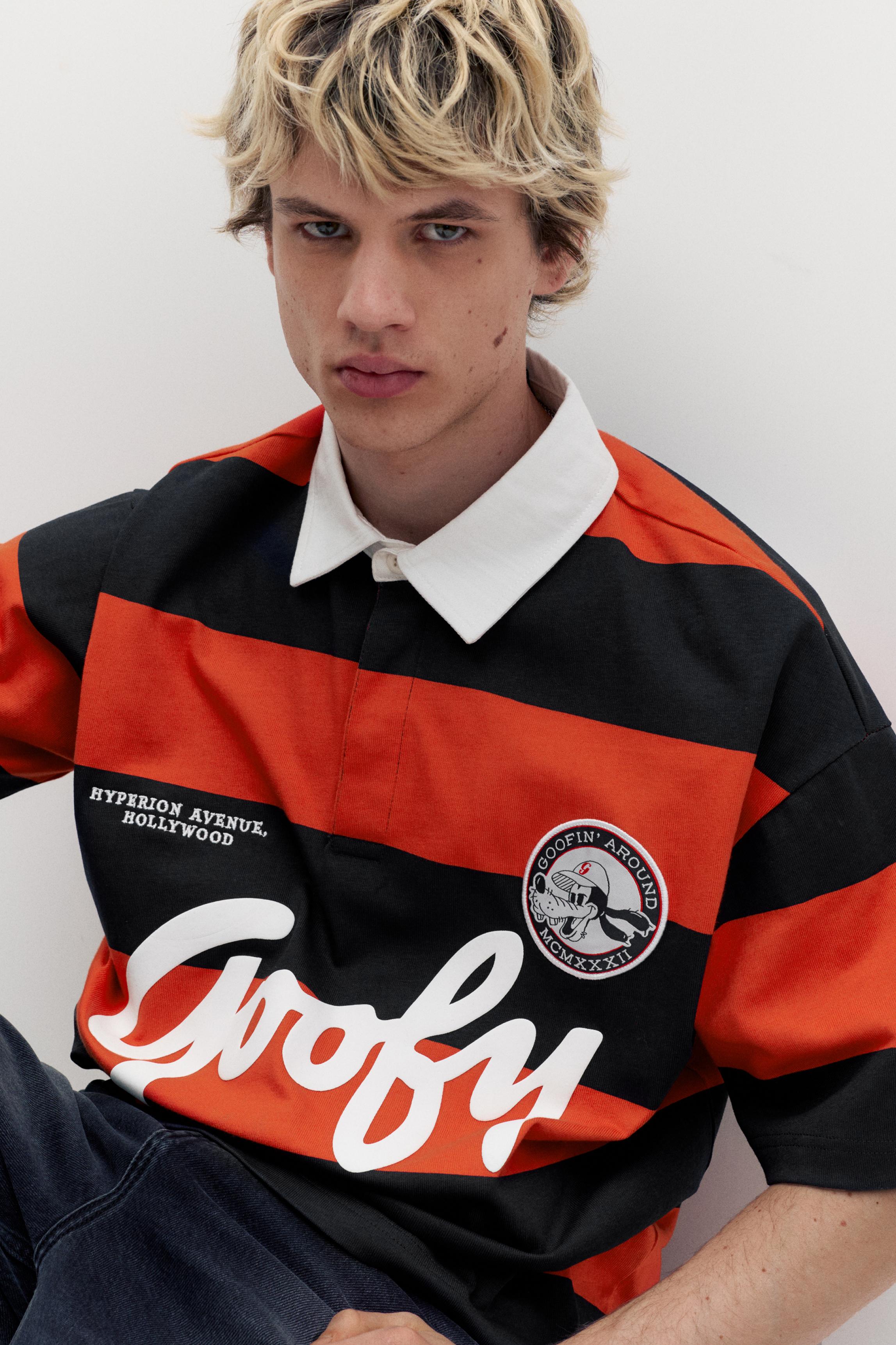 Goofy çizgili polo tişört - Görsel 17