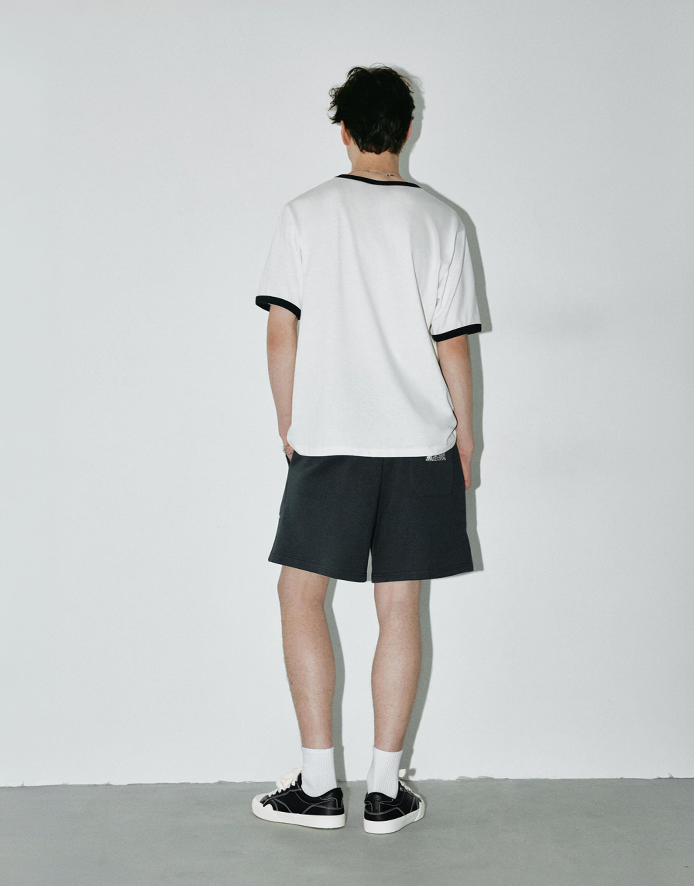 One Piece ribbed T-shirt — Ecru