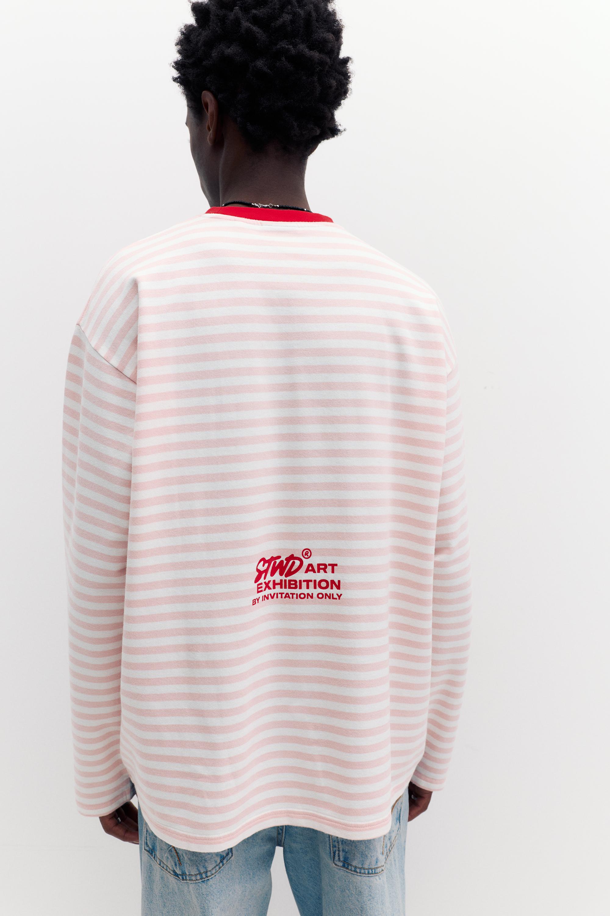 Çizgili uzun kollu t-shirt - Görsel 44