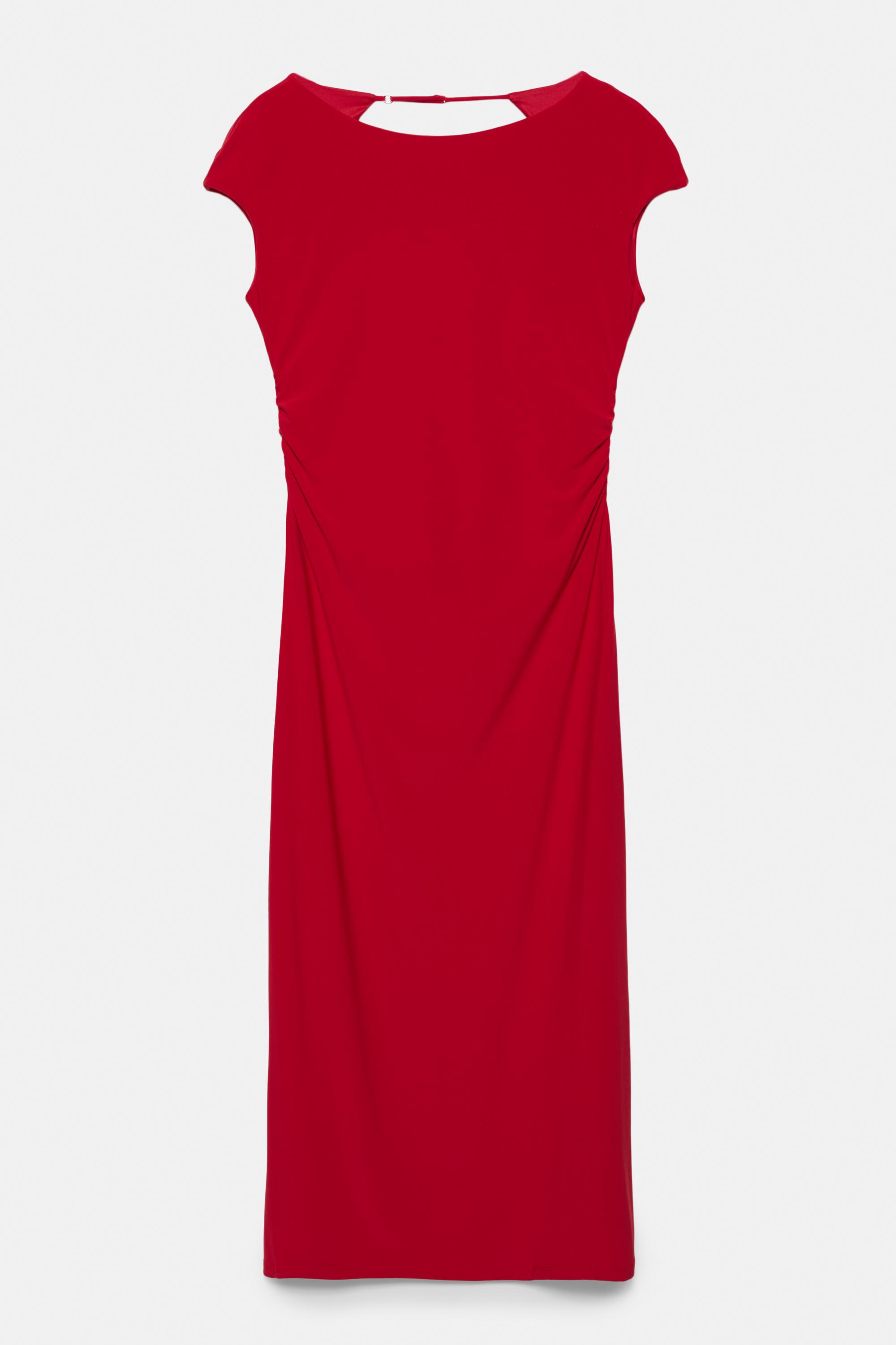 Sırtı açık midi elbise - Görsel 5