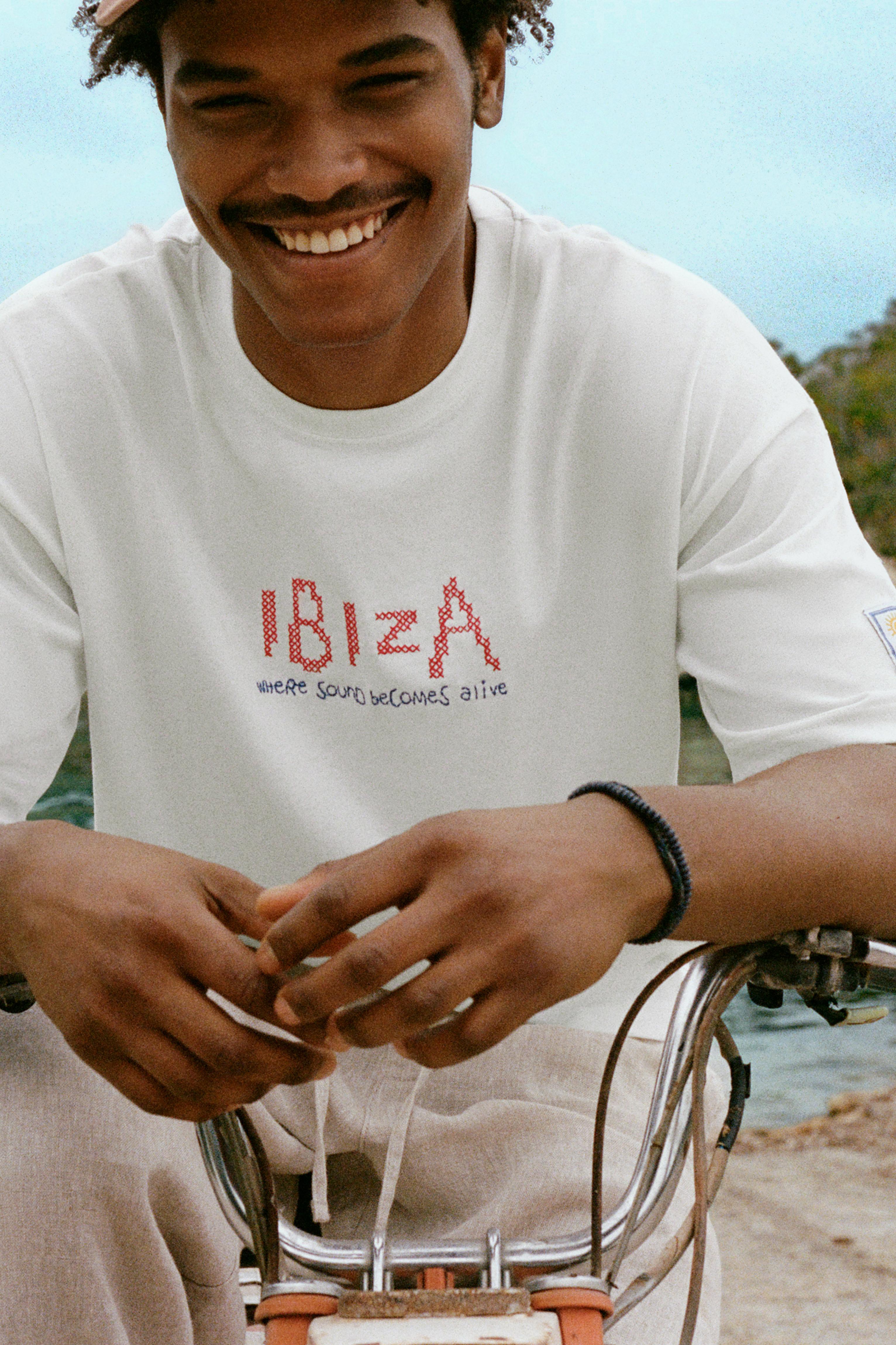 Relaxed fit Ibiza T-shirt — Off white