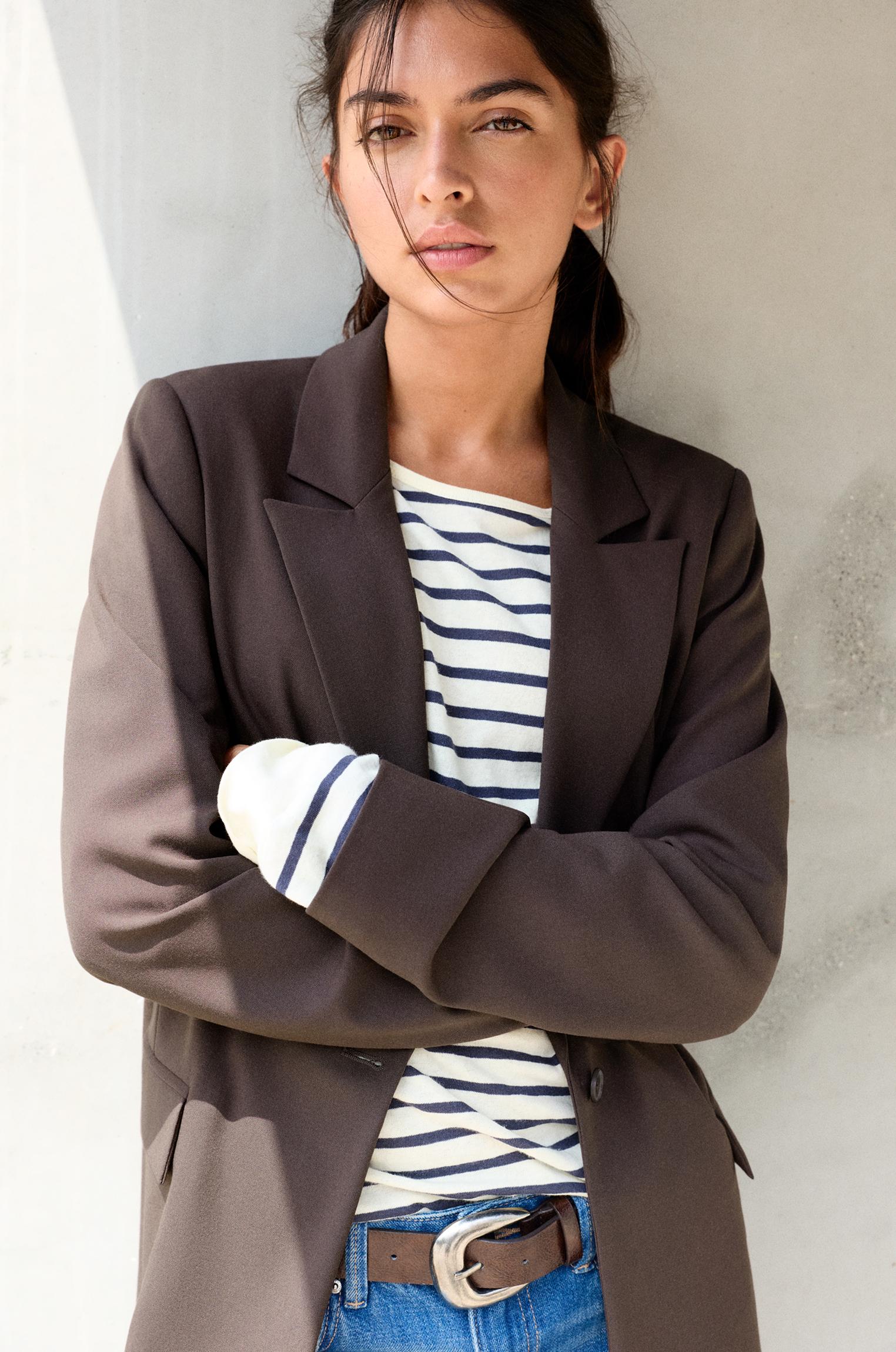 Basic blazer — Brown