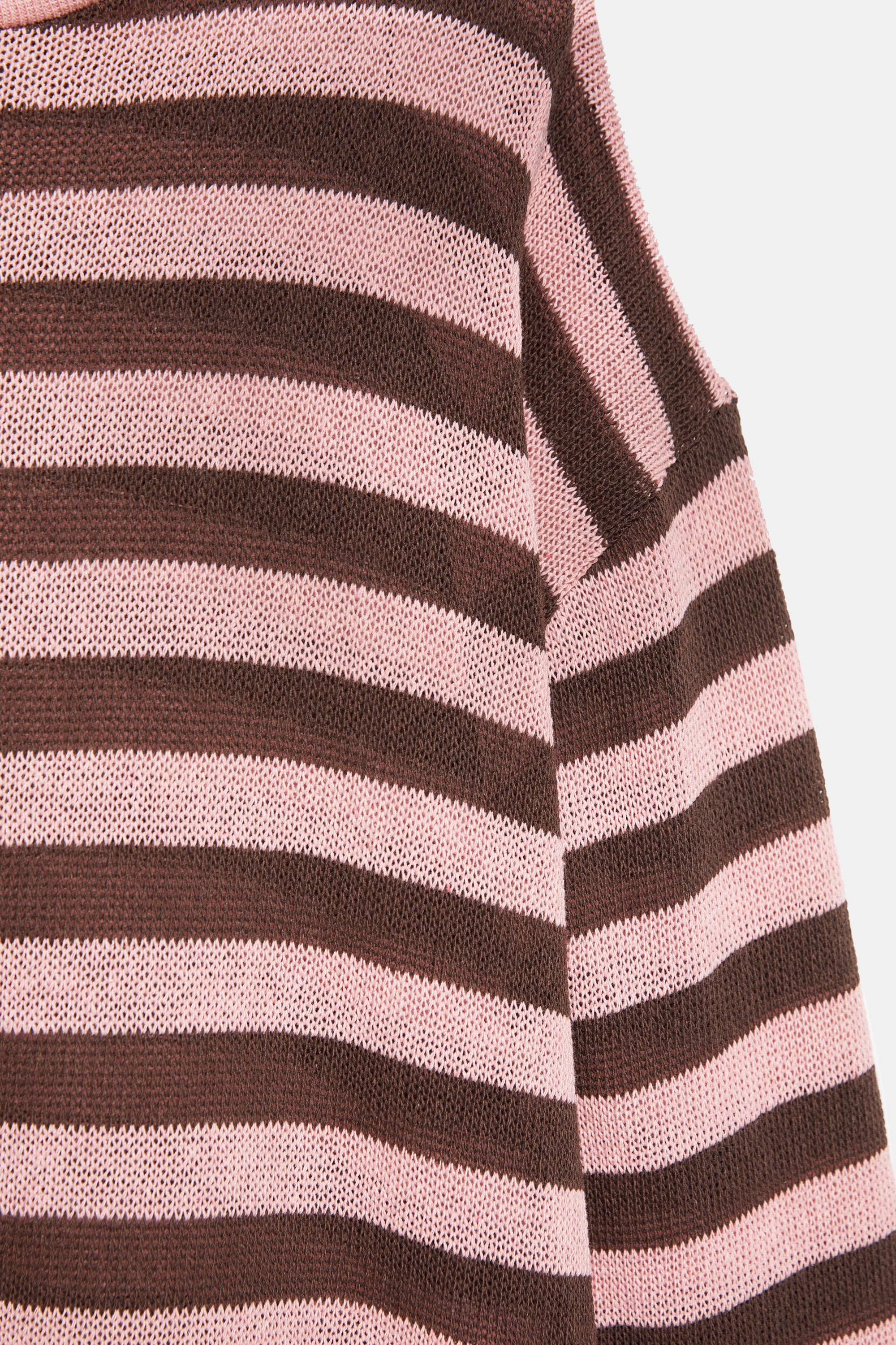Striped knit T-shirt — Striped