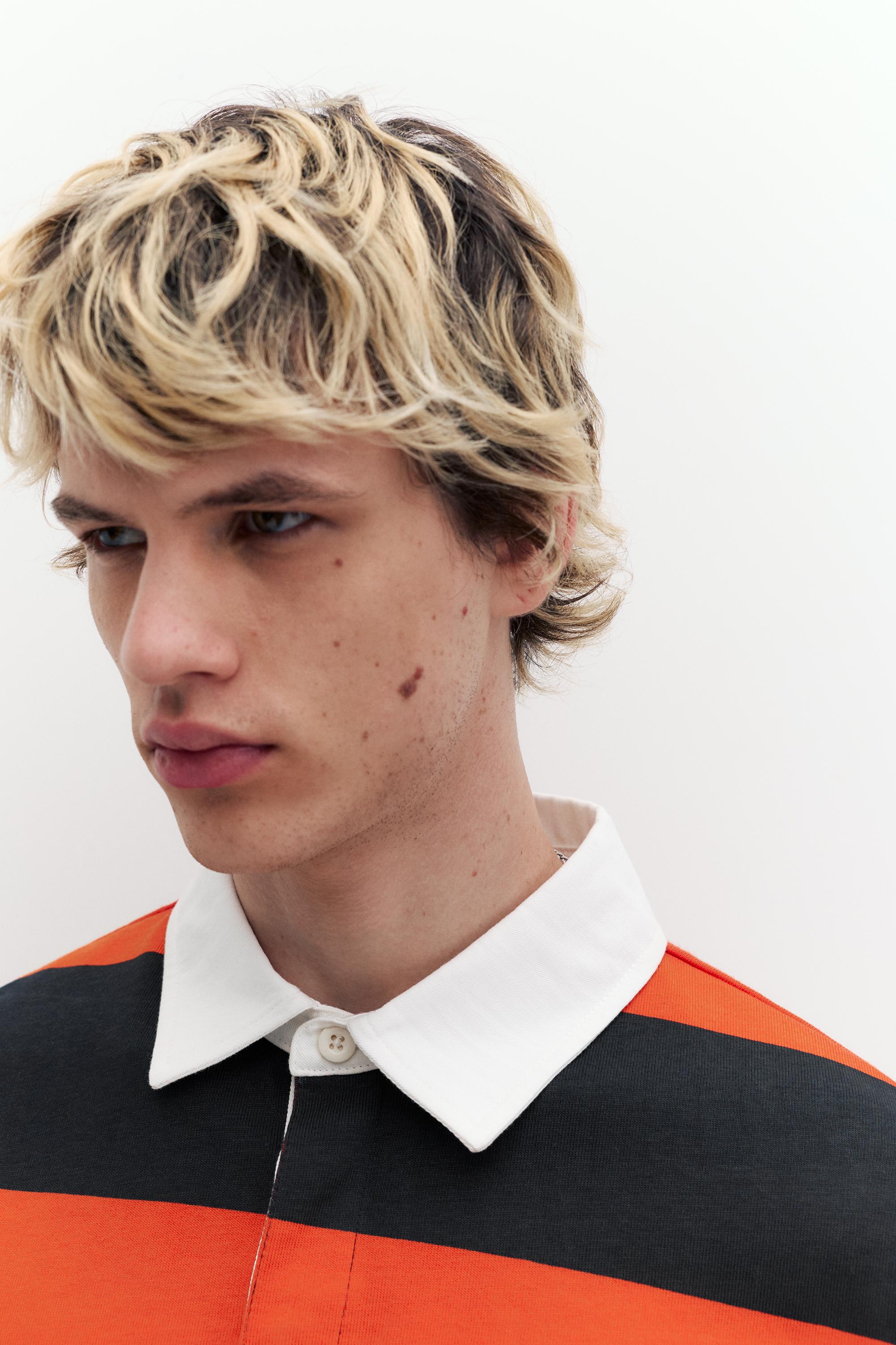 Goofy çizgili polo tişört - Görsel 5