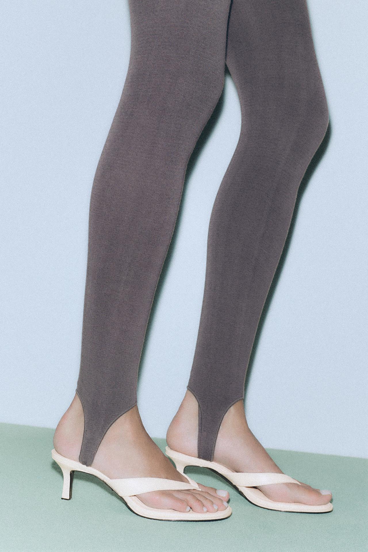 Heeled sandals — Ecru