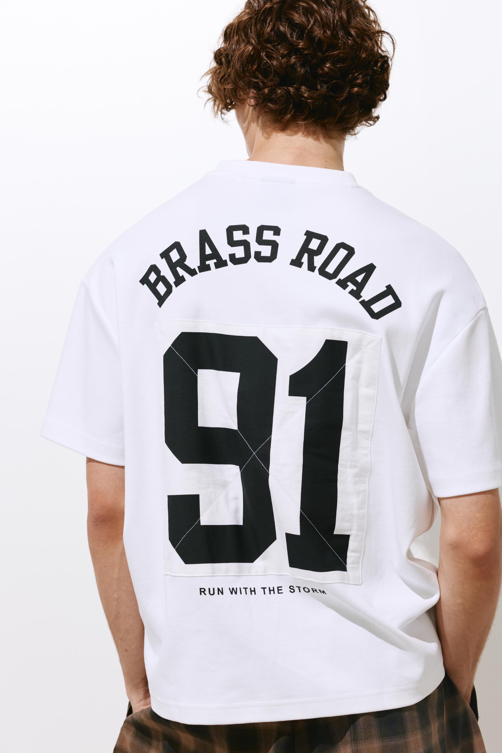 Brass Road boxy T-shirt — White