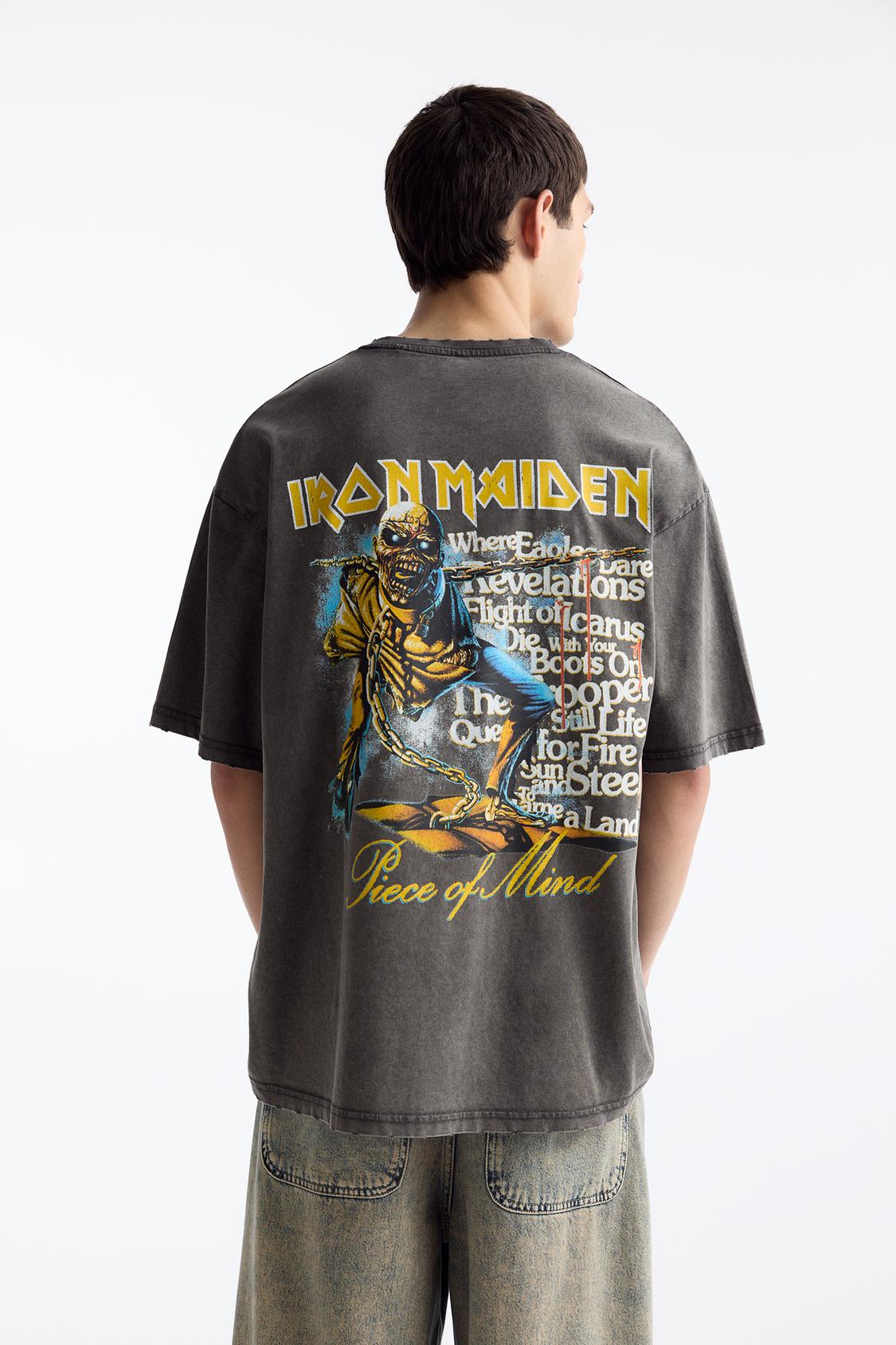 Iron Maiden washed T-shirt - PULL&BEAR