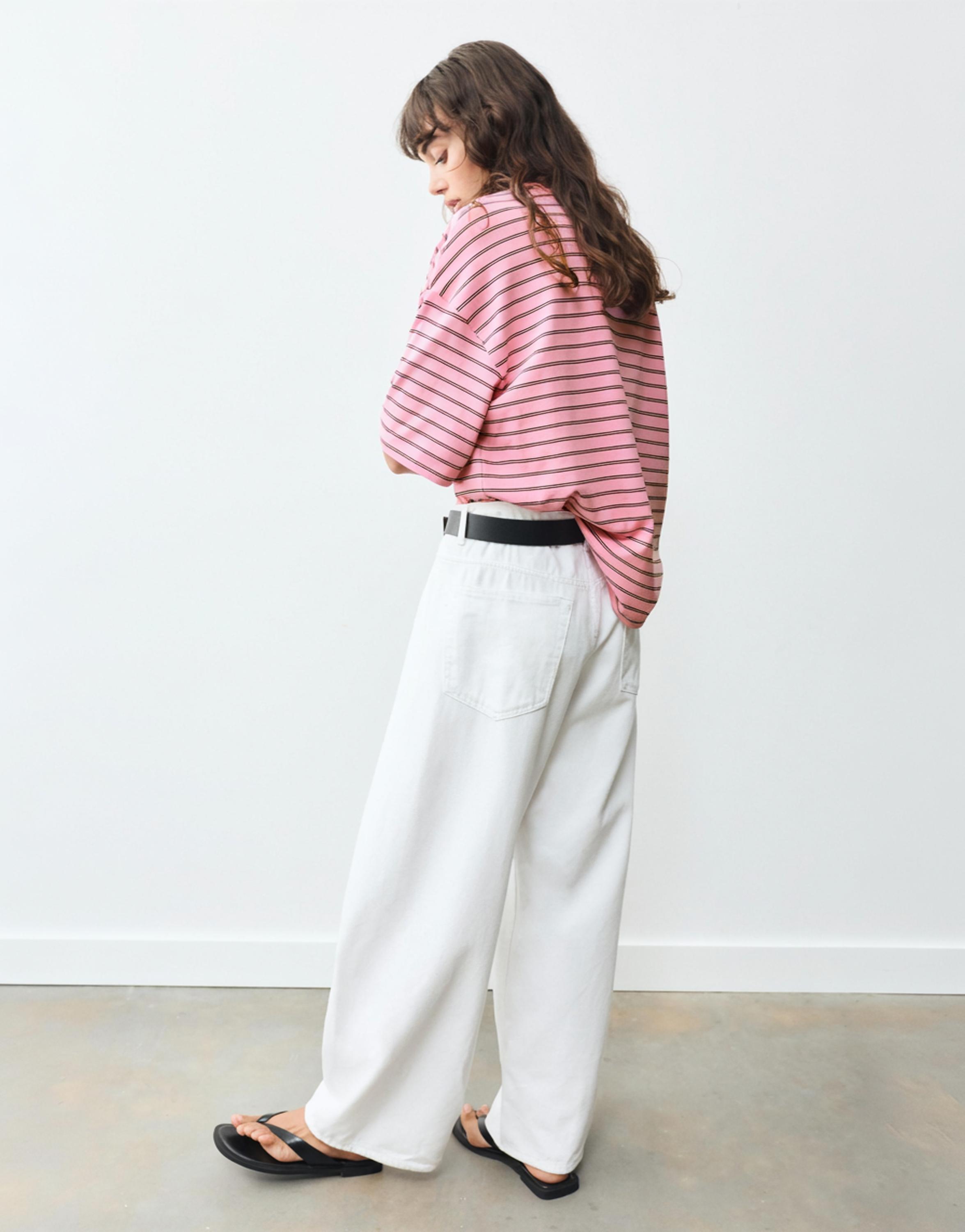 Oversize short sleeve T-shirt — Pink