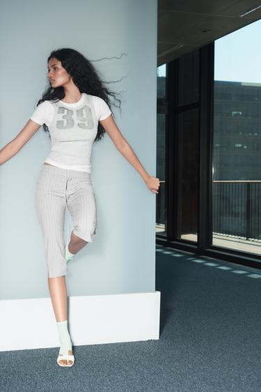Double graphic T-shirt — Grey 1