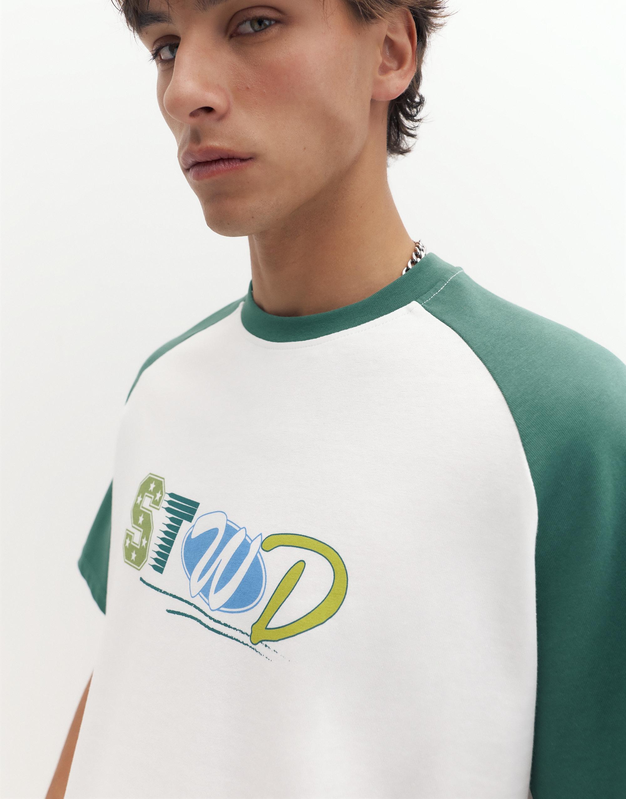 Reglan kollu STWD t-shirt - Görsel 7