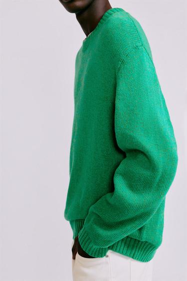 Round neck jumper — Green 5