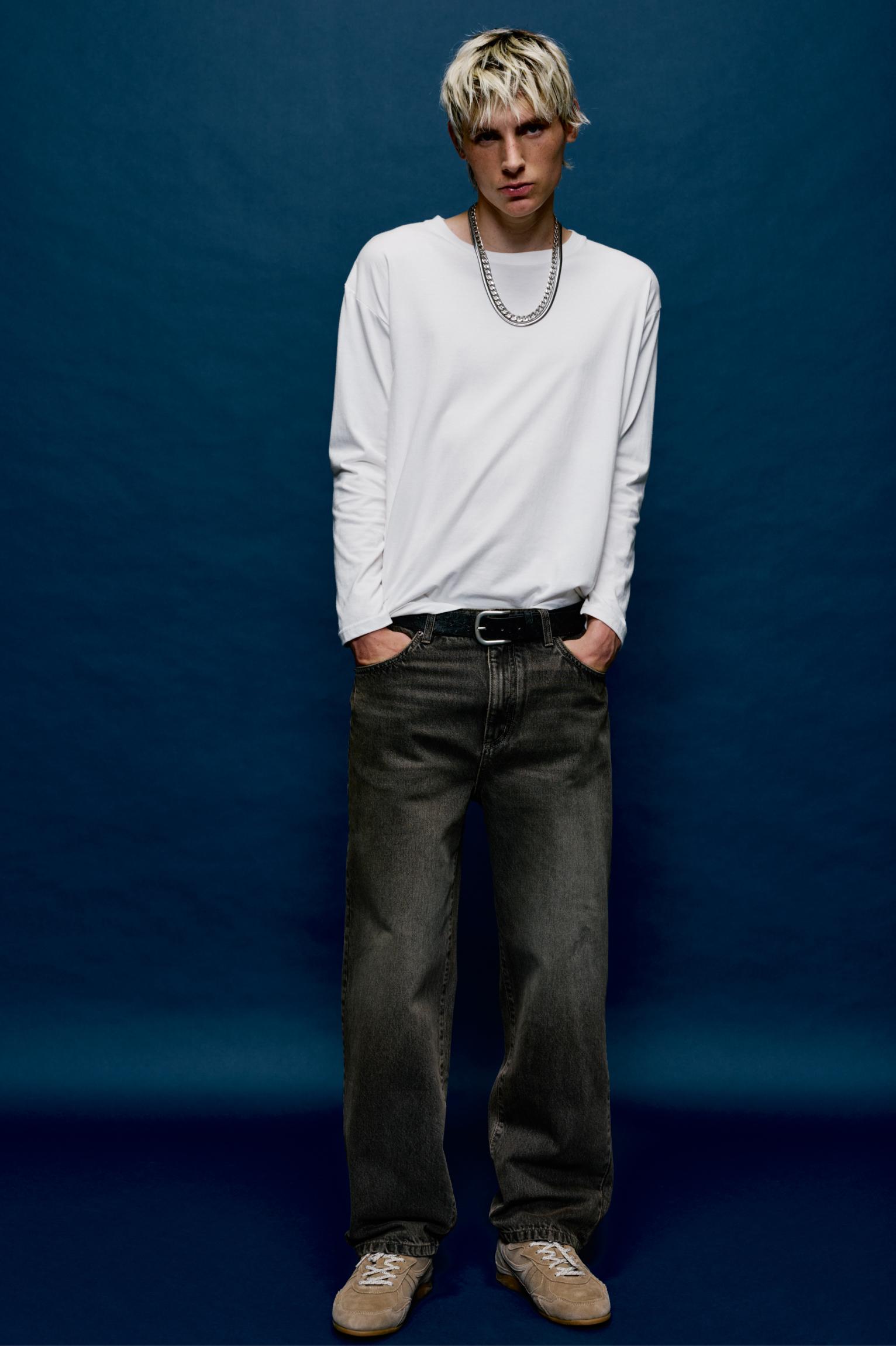 Baggy jeans — Black/Gold