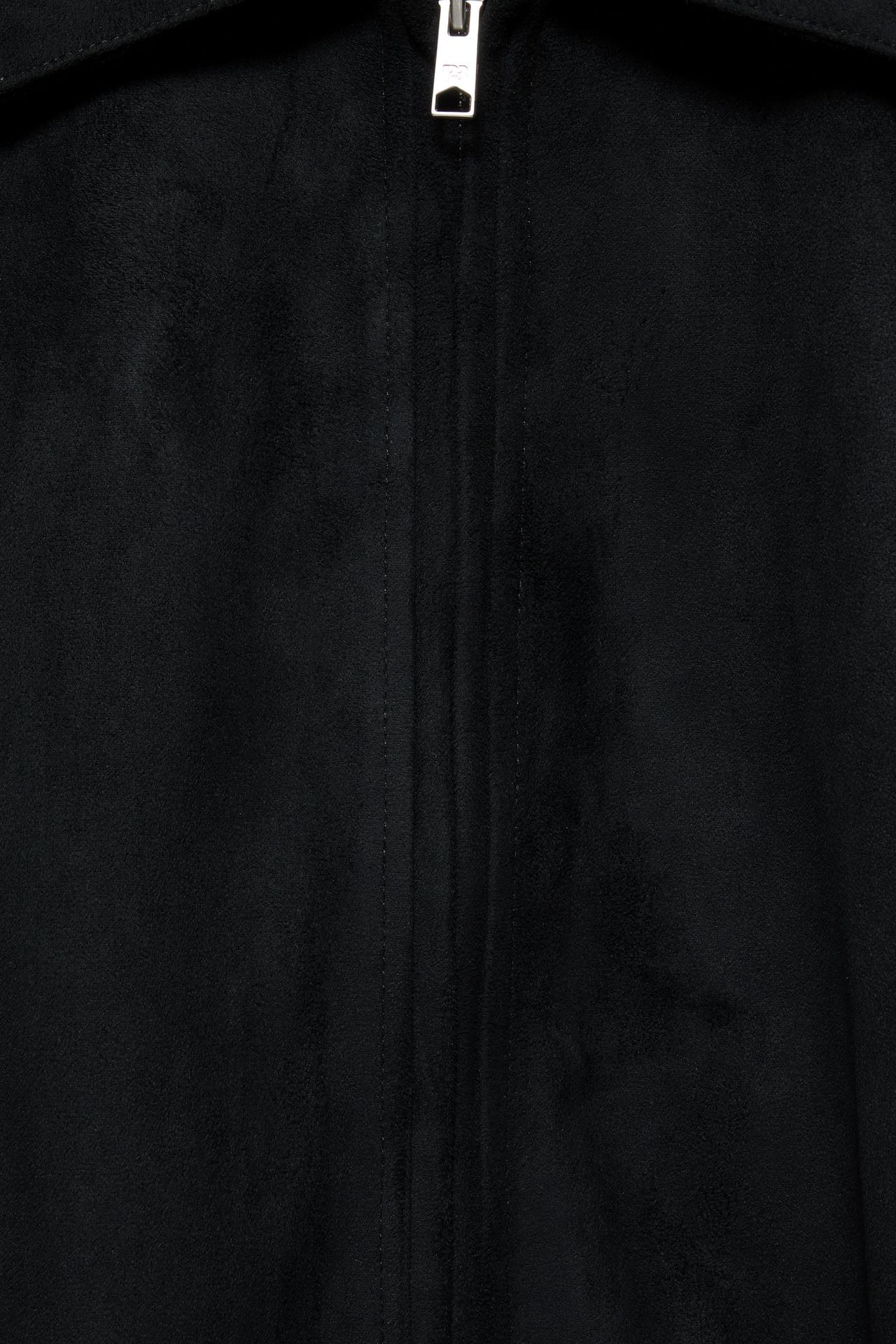 Faux suede jacket — Black