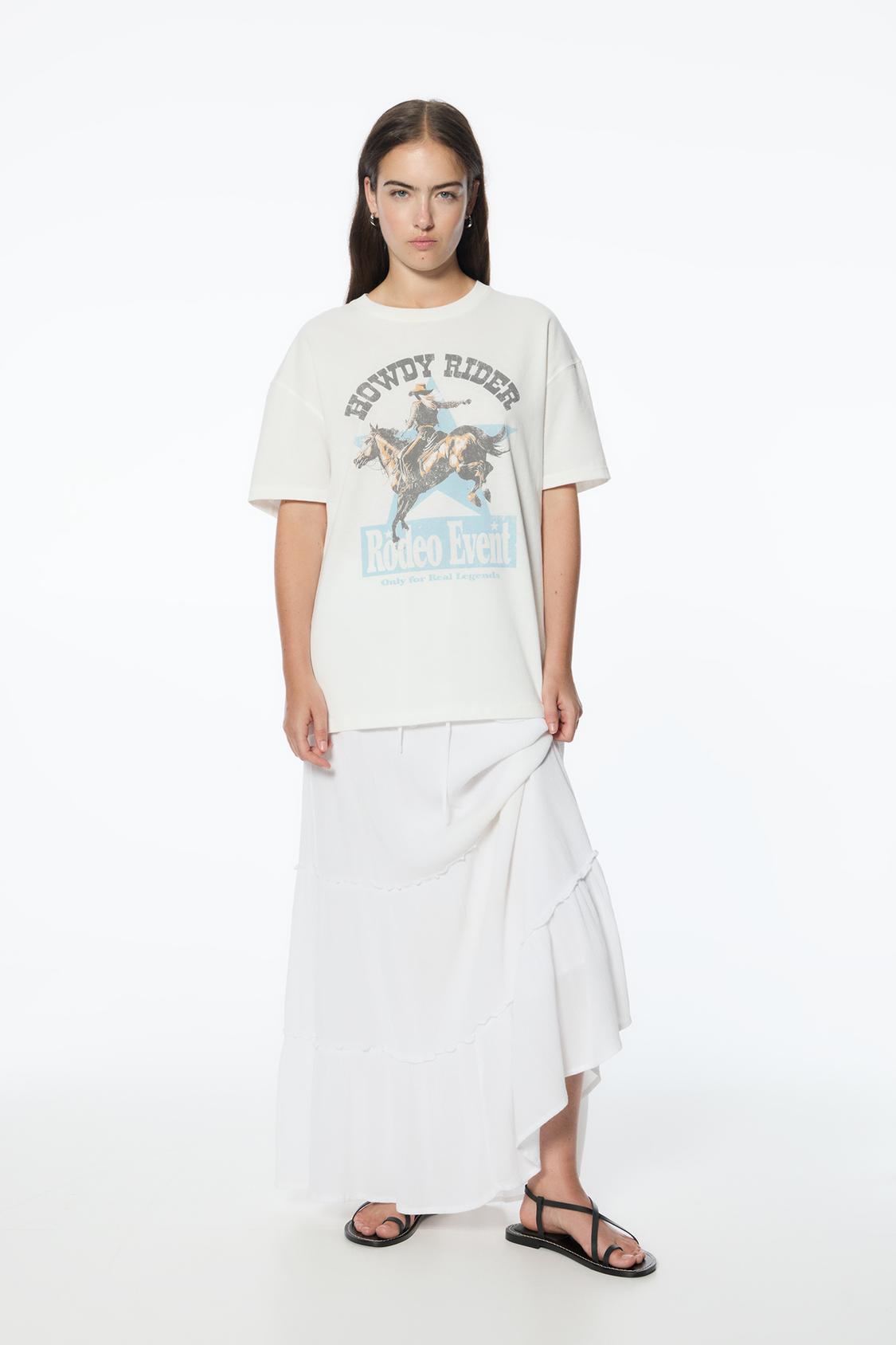 T-Shirt mit Grafik im Cowboylook - PULL&BEAR